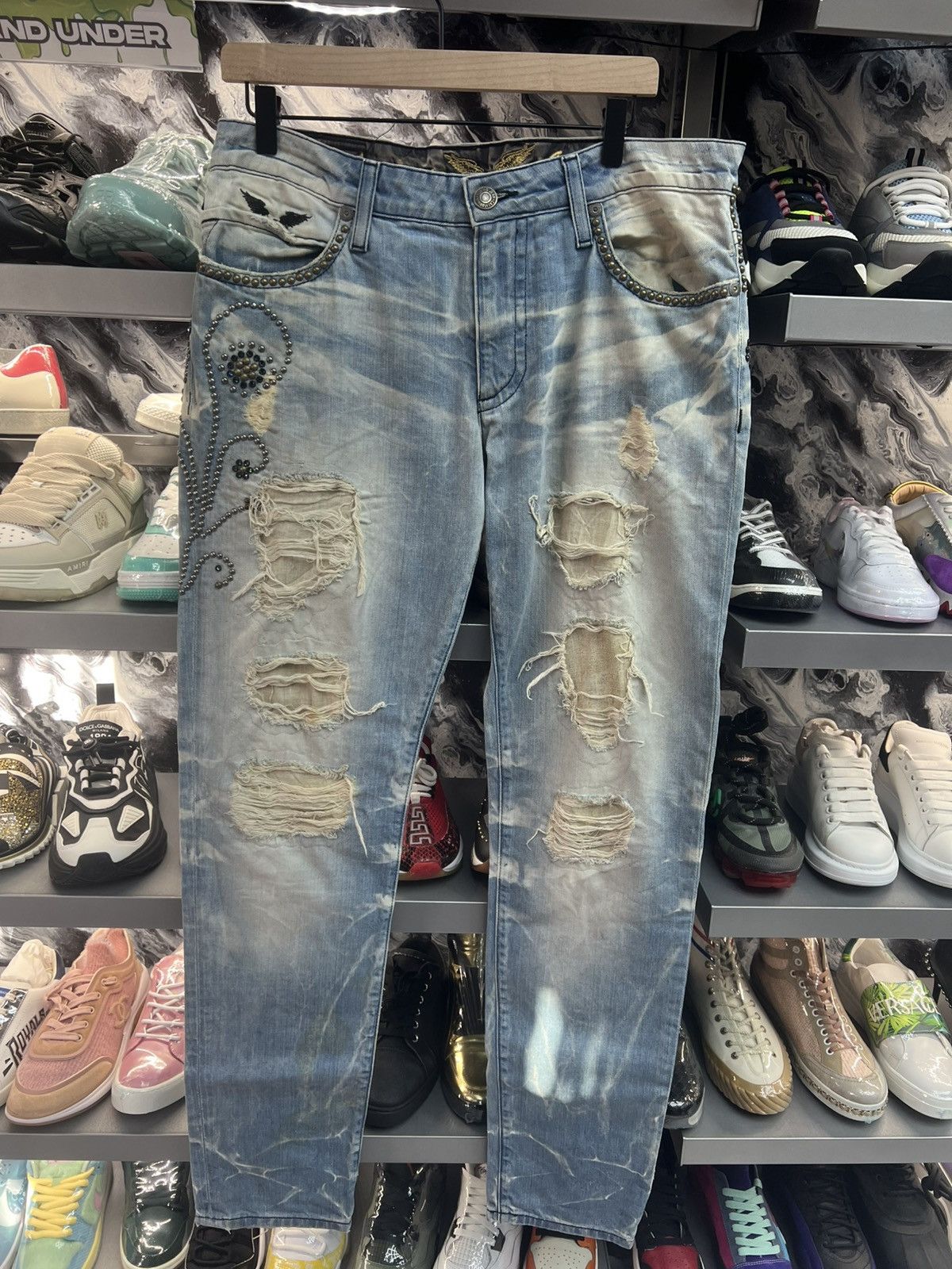 Robins Jeans Robin Blue Denim Jeans Size US 32 / EU 48 - 1 Thumbnail