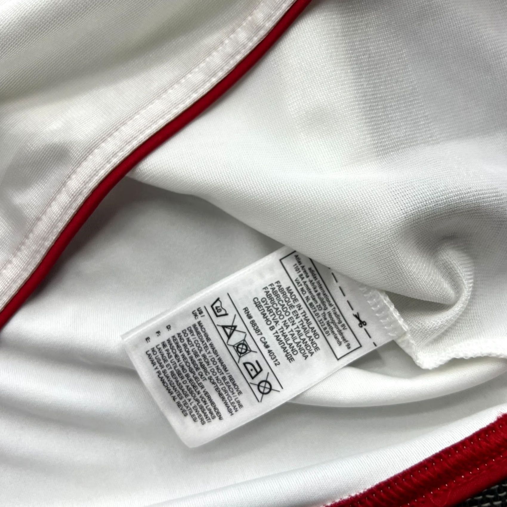 Adidas Ajax Amsterdam 2011 Training Drill Football Jersey Mens XS Adidas White Shirt Size US XS / EU 42 / 0 - 7 Thumbnail