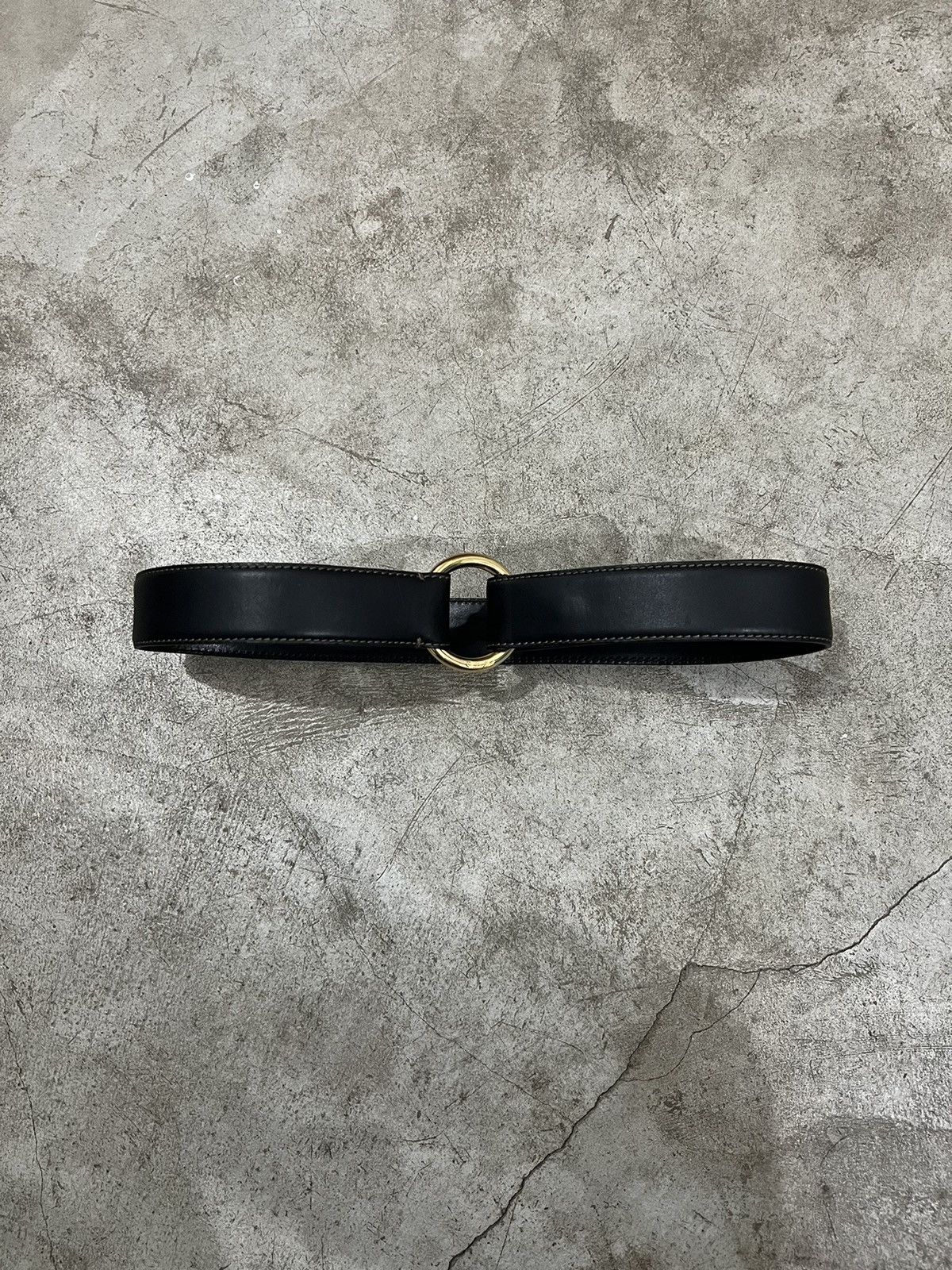 Designer × Loro Piana Loro Piana Brown Leather Stitched Belt Size ONE SIZE - 2 Thumbnail