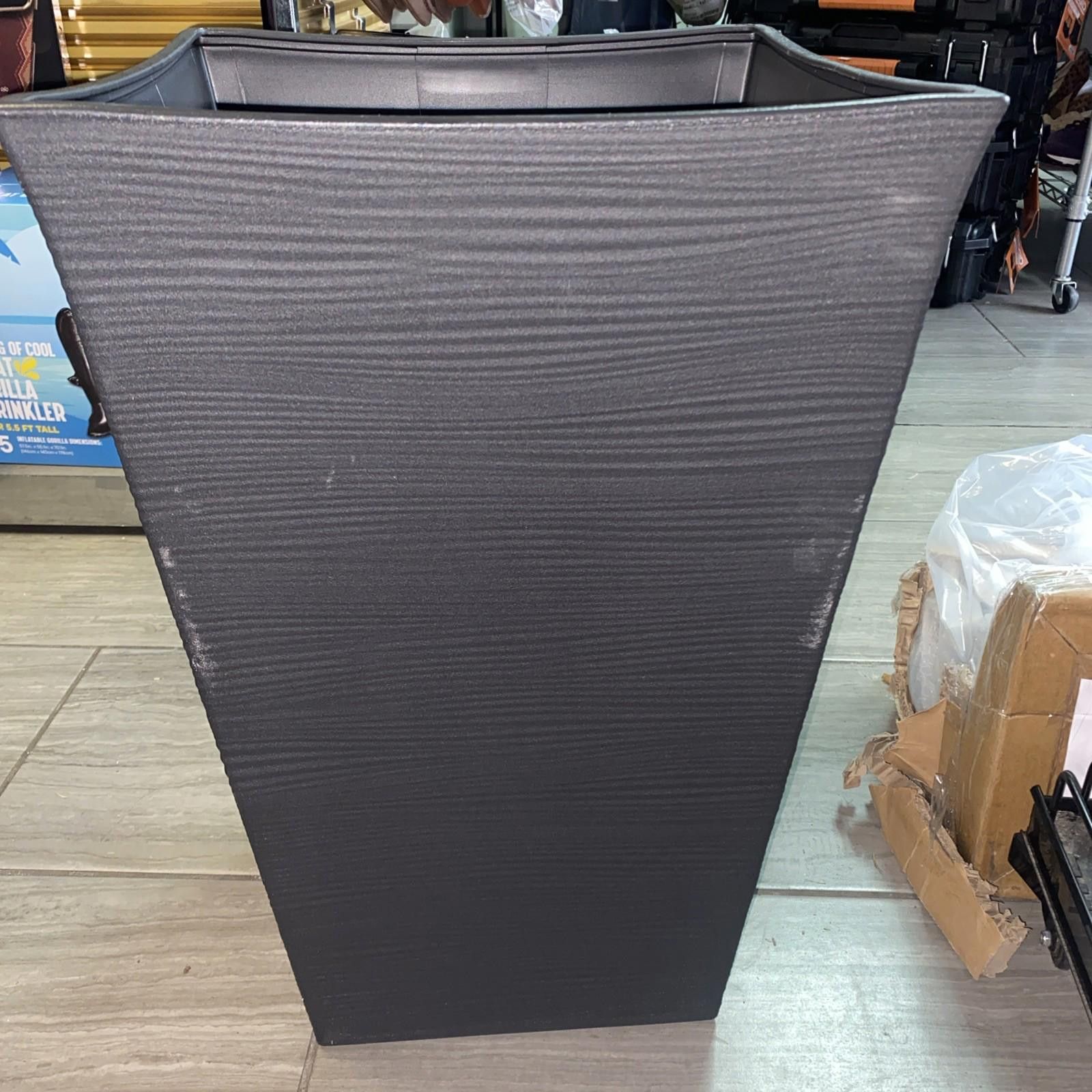 Other Keter Black Wave Planter 22 in. Tall New Size ONE SIZE - 6 Thumbnail