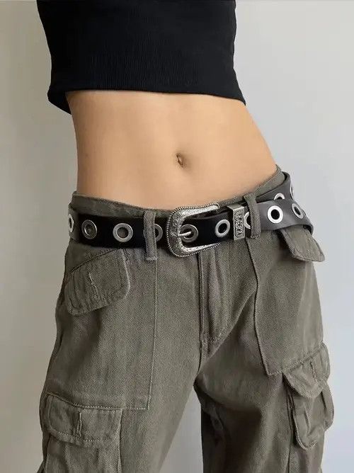 Vintage Y2K Western Buckle Belt Size ONE SIZE - 4 Thumbnail