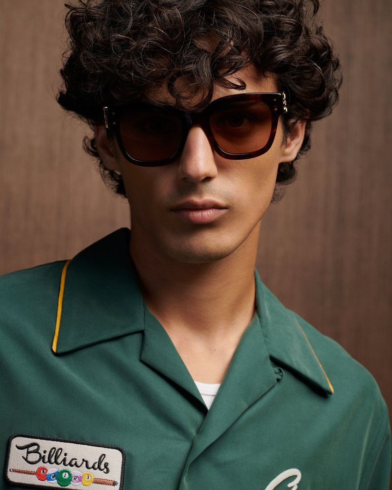 Amiri o1s1wg110326 Billiards Club Camp Collar Shirt in Green Size US S / EU 44-46 / 1 - 6 Thumbnail