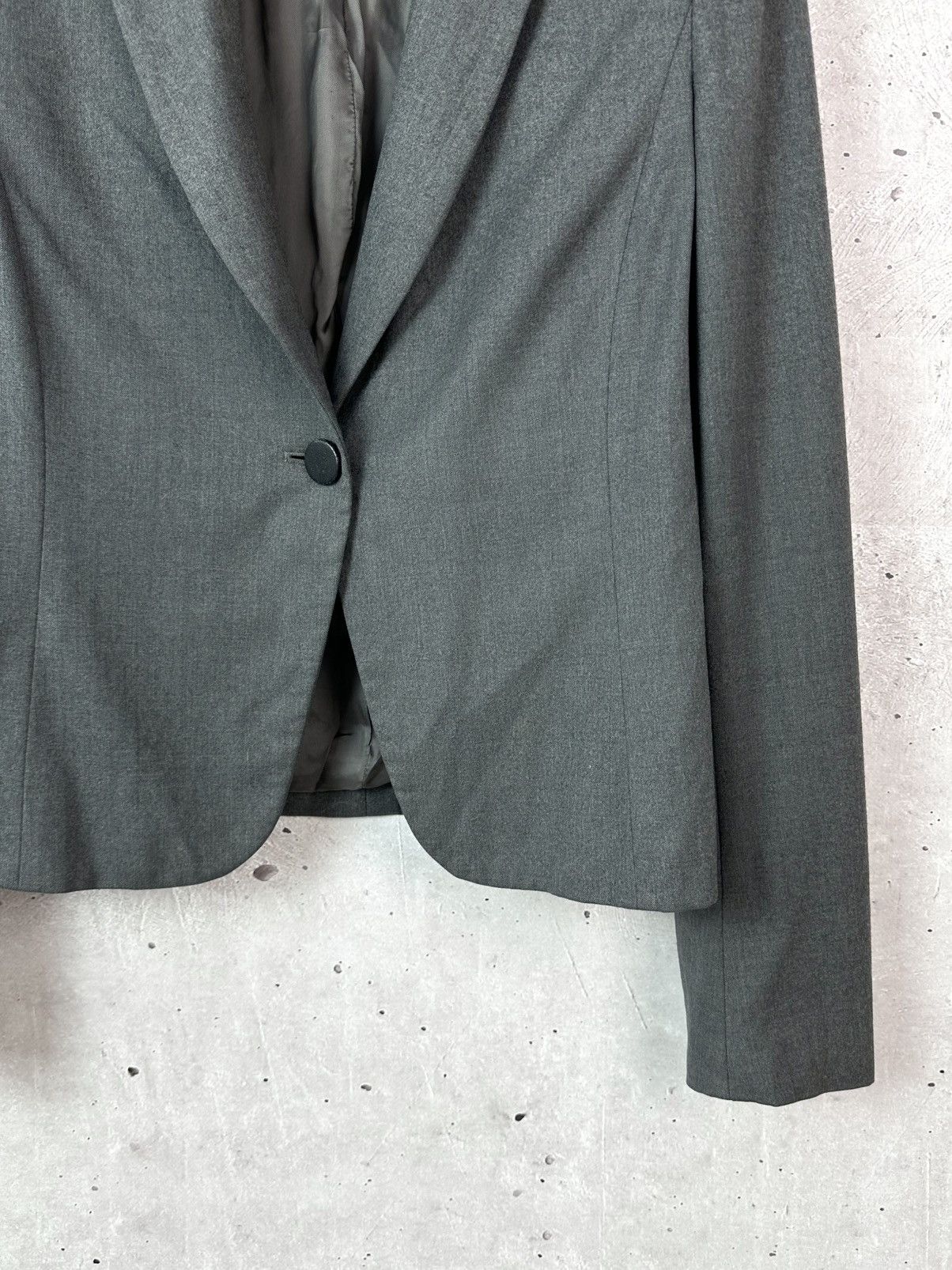 Moschino Vintage Moschino Made in Italy Wool Grey Blazer Jacket Size M / US 6-8 / IT 42-44 - 5 Thumbnail