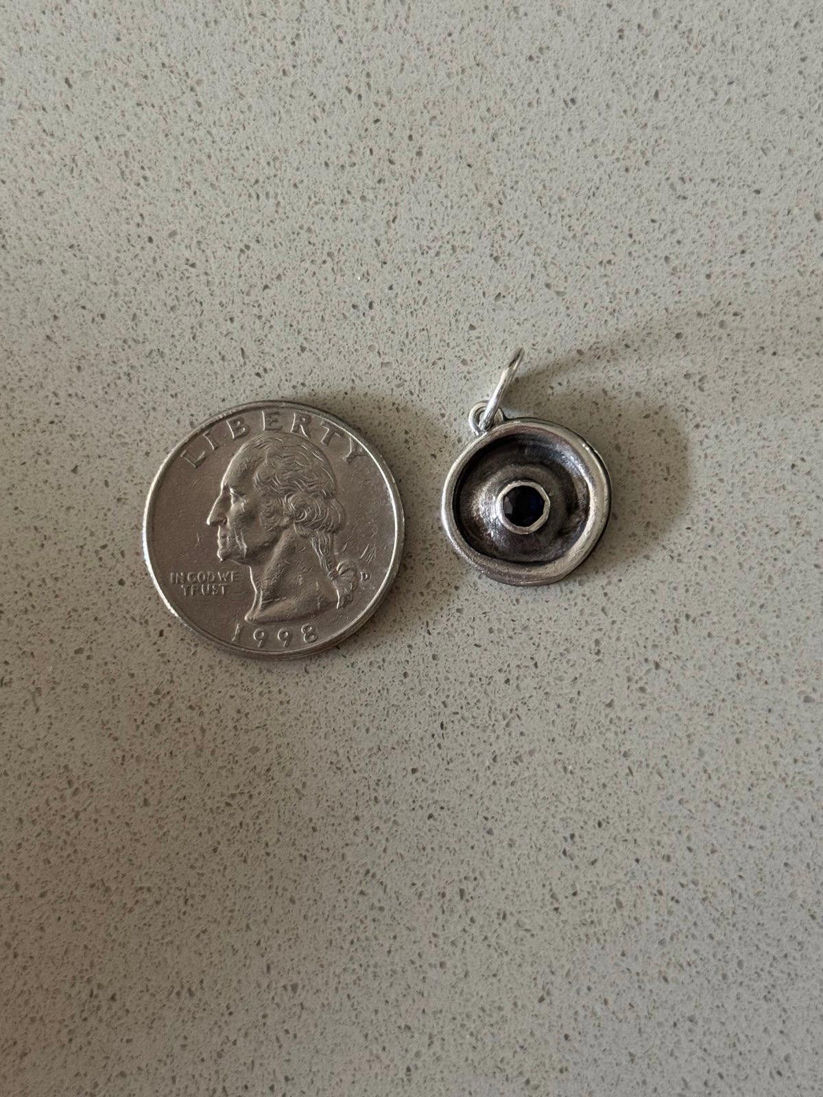 Designer Waxing poetic 925 sterling Sapphire pendant Size ONE SIZE - 4 Thumbnail