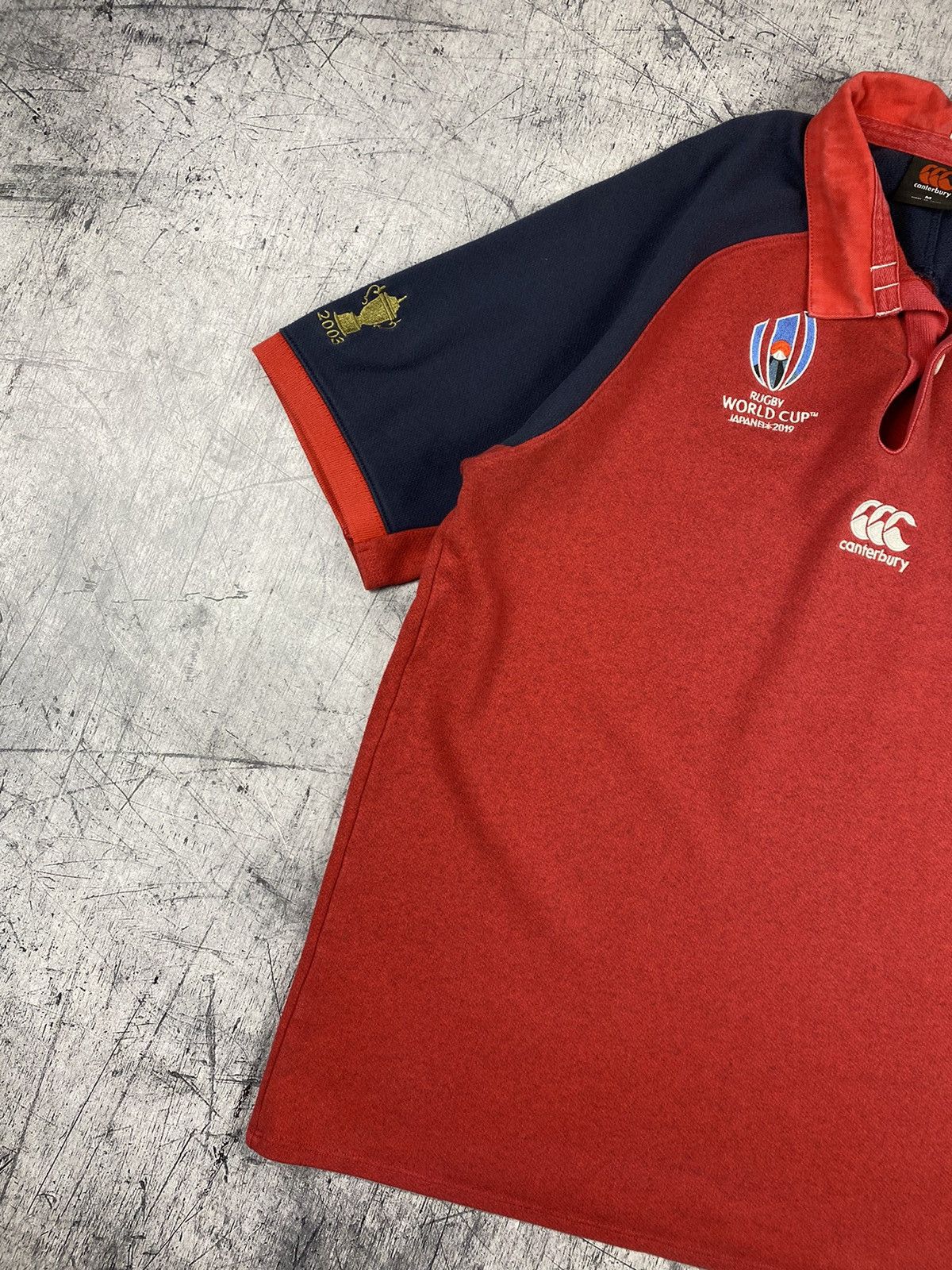 Canterbury of New Zealand Canterbury England Rugby World Cup Polo T-Shirt Size M Size US M / EU 48-50 / 2 - 3 Thumbnail