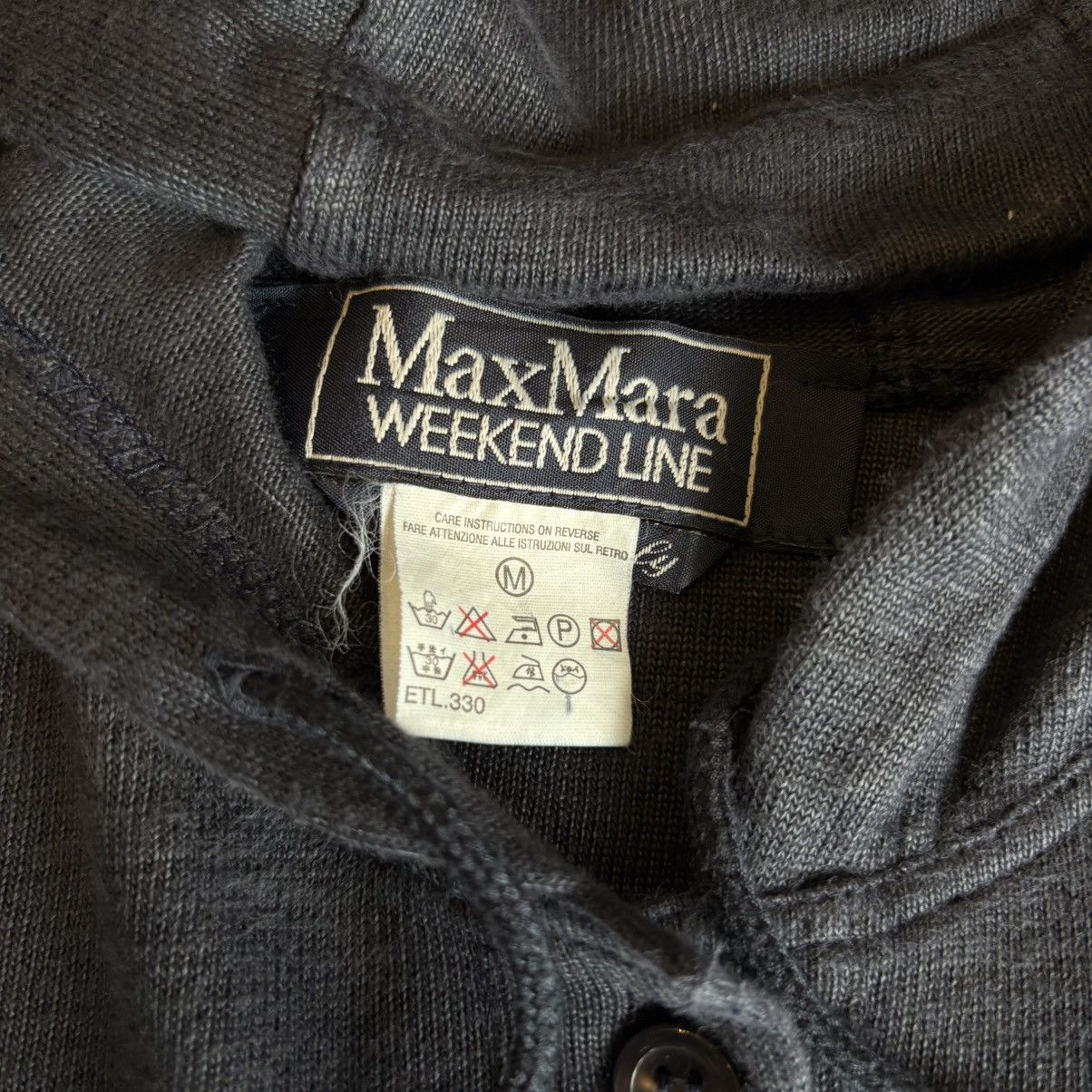 Japanese Brand Max Mara Weekend Line Hoodie Half Button Plain Size M / US 6-8 / IT 42-44 - 8 Thumbnail