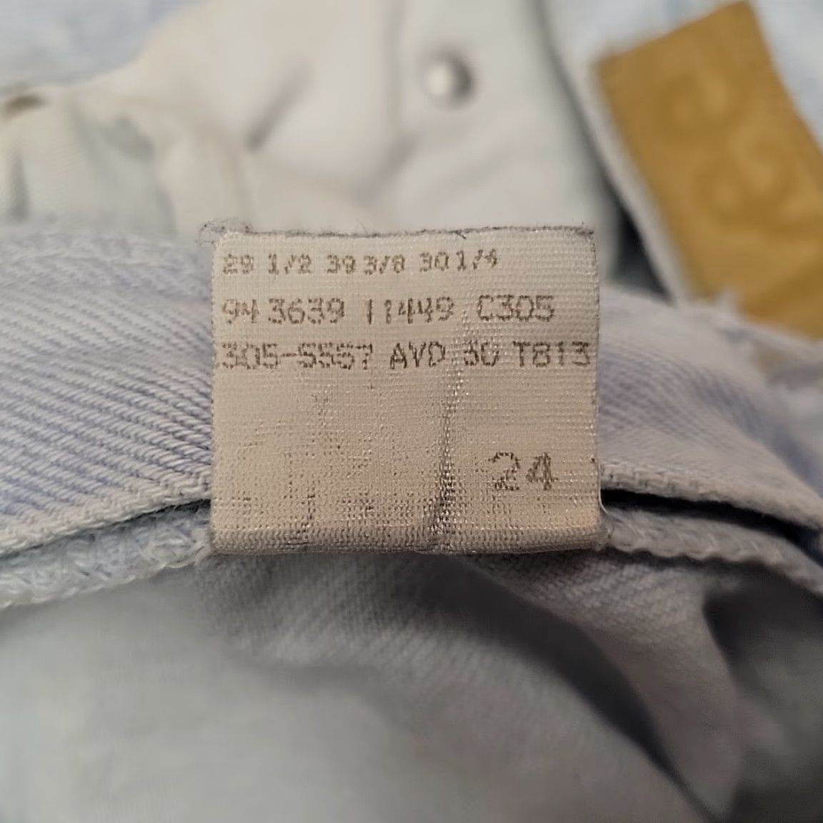 Lee VINTAGE Lee Jeans Womens 12 Medium 30x30 Blue Lightwash Denim High Rise Made in USA Casual Retro 90s Womens Jeans Size 34" / US 12 / IT 48 - 7 Thumbnail