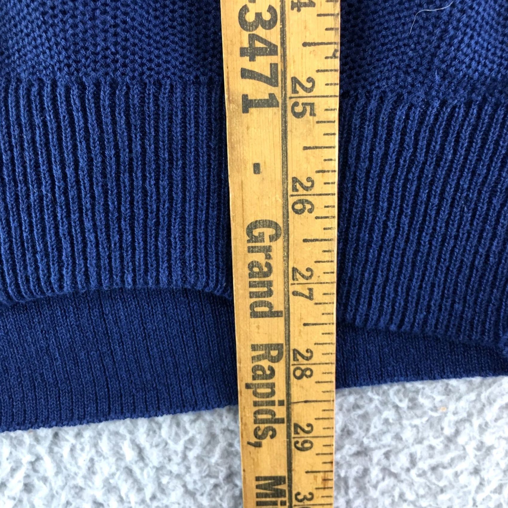 Kenneth Cole Kenneth Cole Pullover Sweater Womens Small Blue Knitted Long Sleeve Round Neck Size S / US 4 / IT 40 - 5 Thumbnail