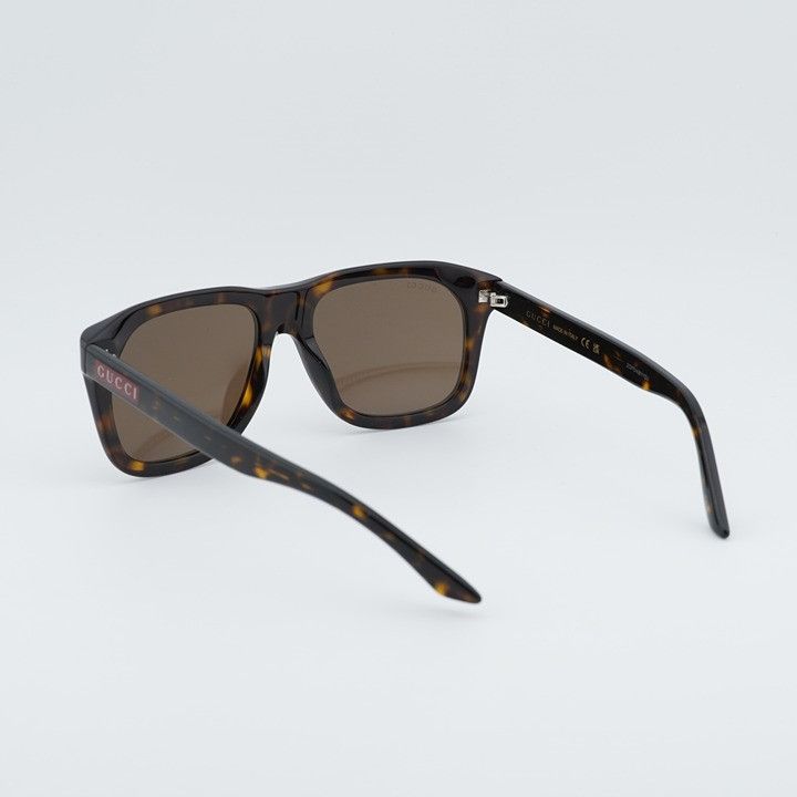 Gucci Gucci GG2077S 002 Sunglasses Havana Square Frame, Brown Size ONE SIZE - 9 Thumbnail