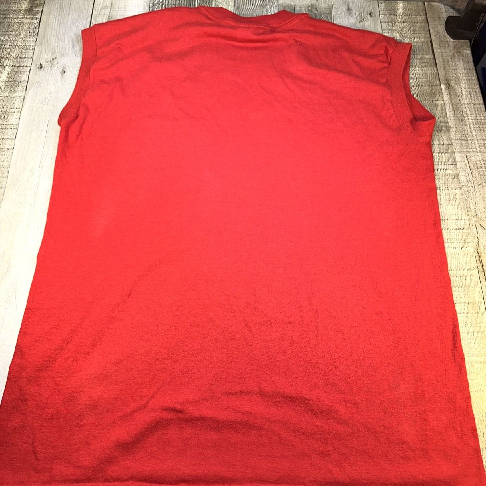 McGregor Vintage Mcgregor 80’s Blank Muscle Tee Sleeveless Pocket Tee Red T-Shirt XL Men Sleeveless Pocket 80s Mens Red Size US XL / EU 56 / 4 - 7 Thumbnail