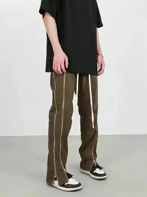 VIBE Punk Zipper Flared Tactical Pants Size US 34 / EU 50 - 7 Thumbnail