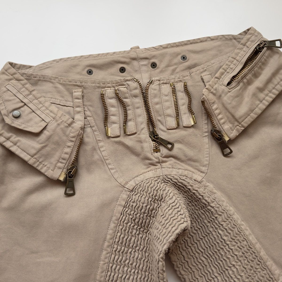 Dsquared2 Dsquared2 F/W 2002 Zip-Off Low Rise Moto Pants Size US 30 / EU 46 - 2 Thumbnail