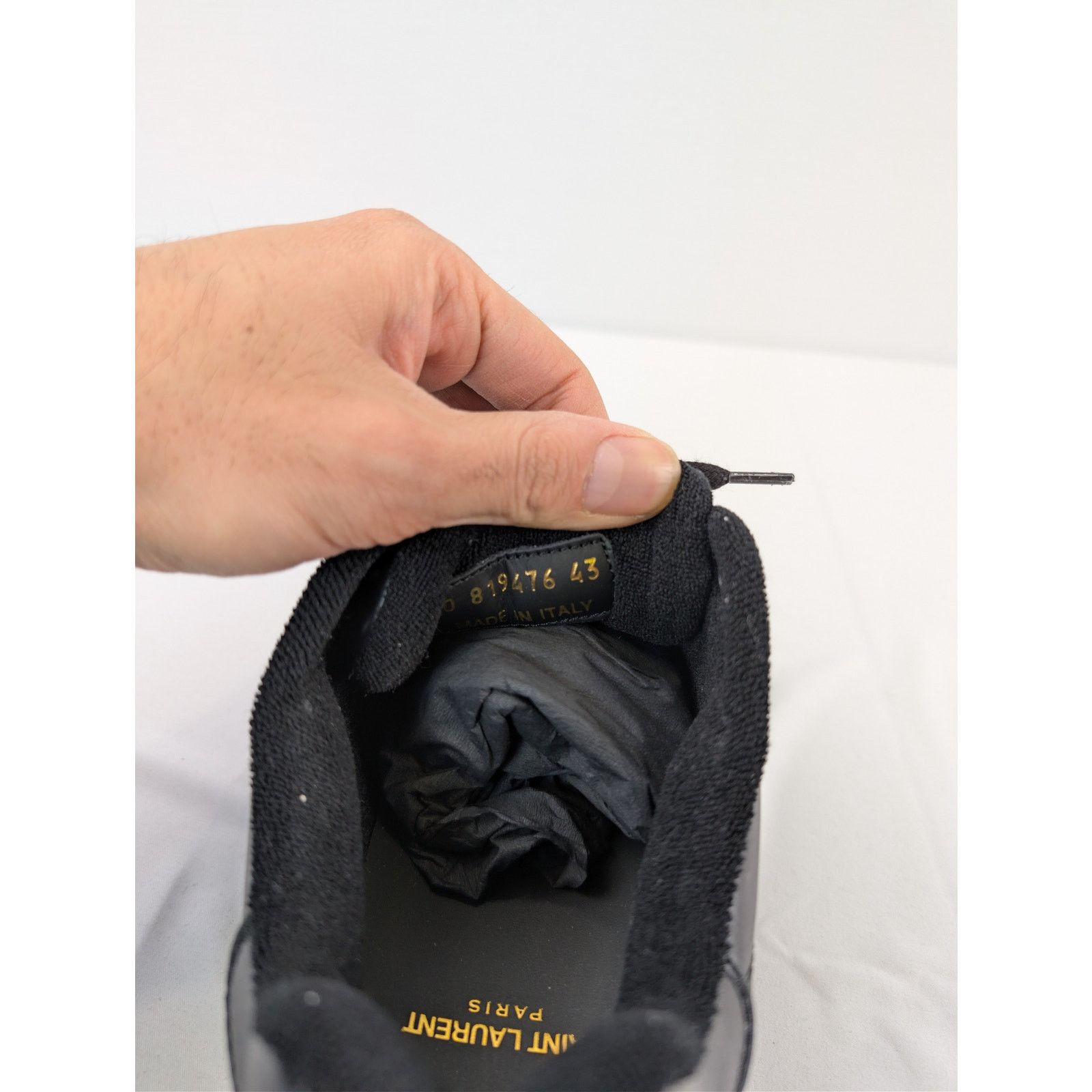 Saint Laurent Paris o1rshd1 Greenwich Low top Sneakers in Nero Size US 10 / EU 43 - 17 Thumbnail