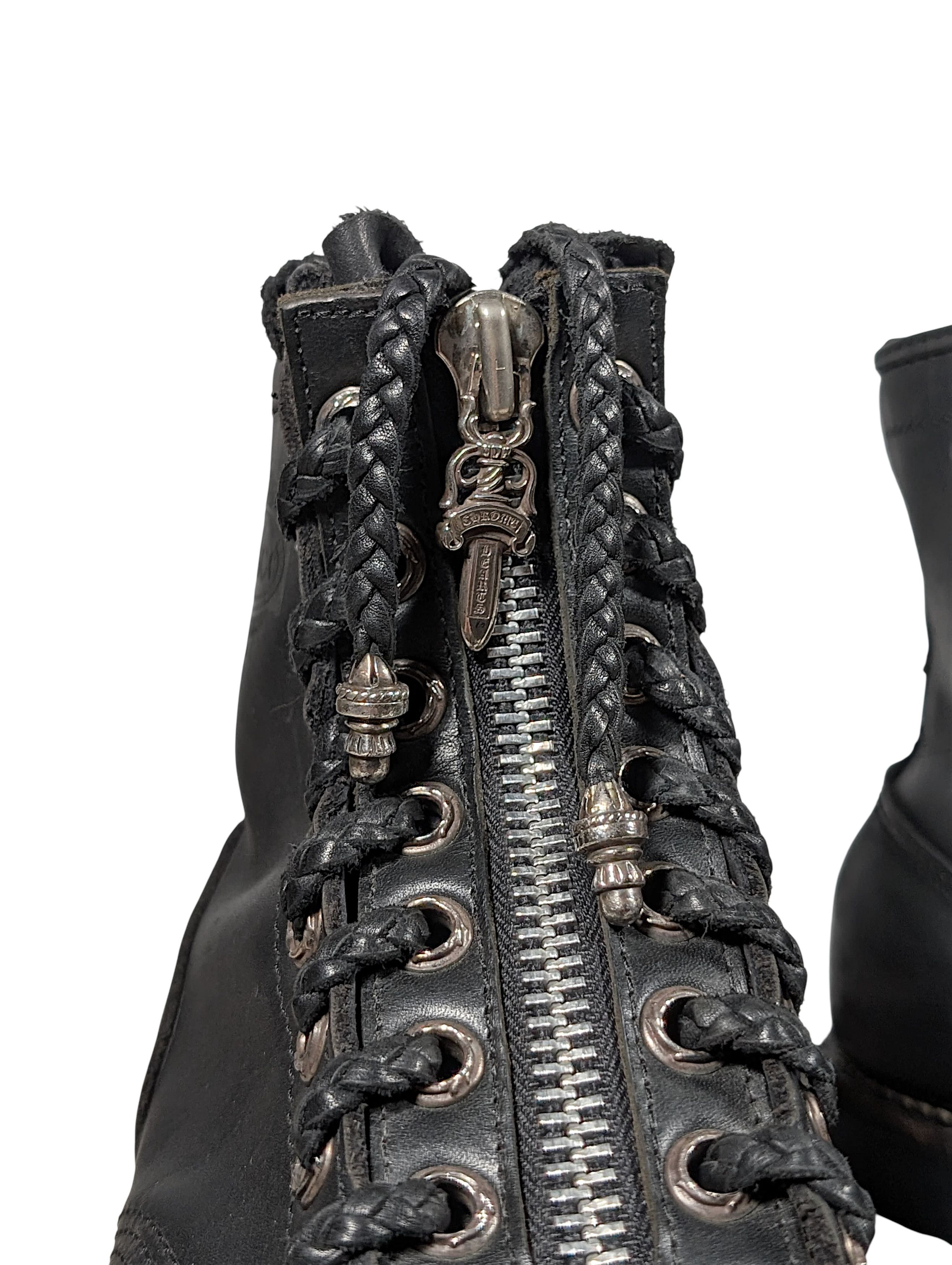 Chrome Hearts Chrome Hearts Wesco Fireman Boots Silver Dagger Zippers Size US 10 / EU 43 - 6 Thumbnail