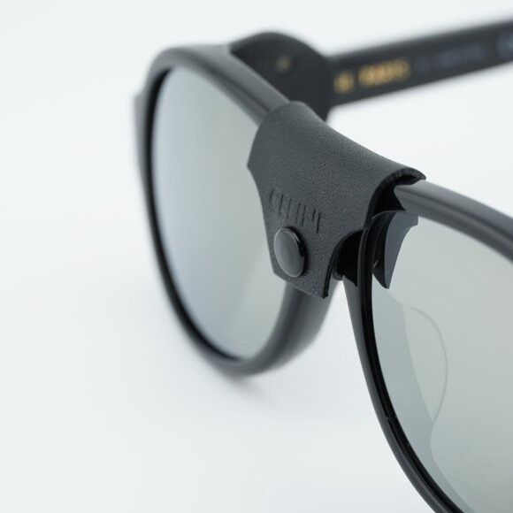 Celine Celine CL40301U 01C Sunglasses Black Square Frame, Smoke Size ONE SIZE - 9 Thumbnail