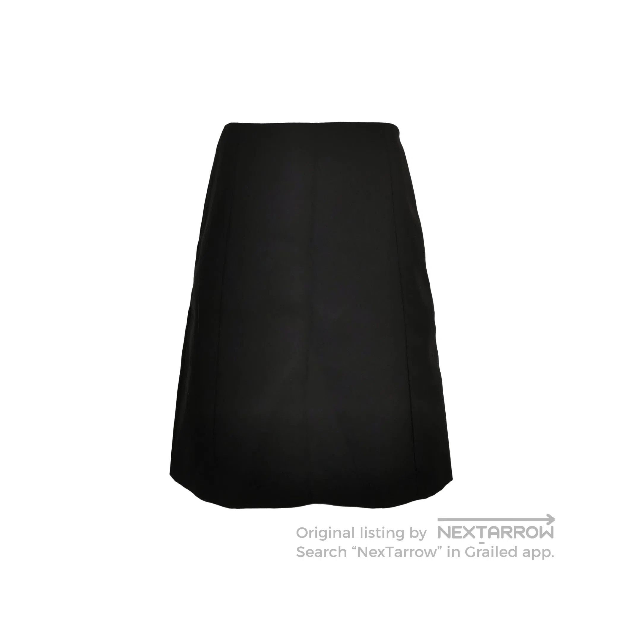 Prada Prada Classic Black Wool Midi Skirt . Size 37" - 1 Thumbnail