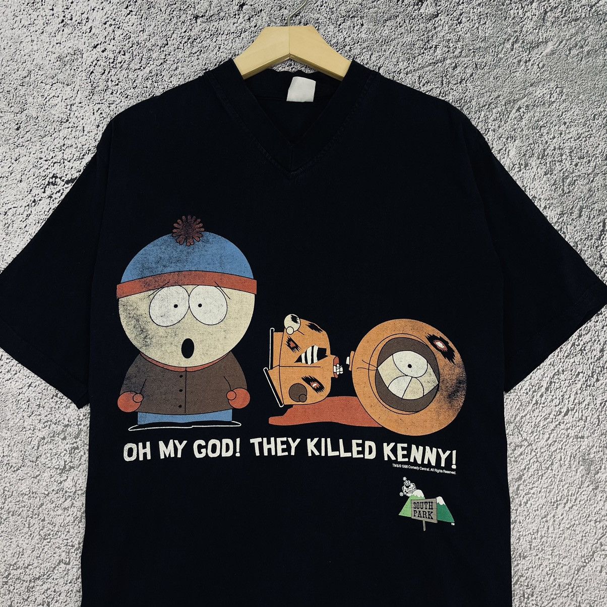 Vintage ⭐️SOUTH PARK⭐️ Vintage 1998 oh my god they killed kenny Tee Size US L / EU 52-54 / 3 - 3 Thumbnail