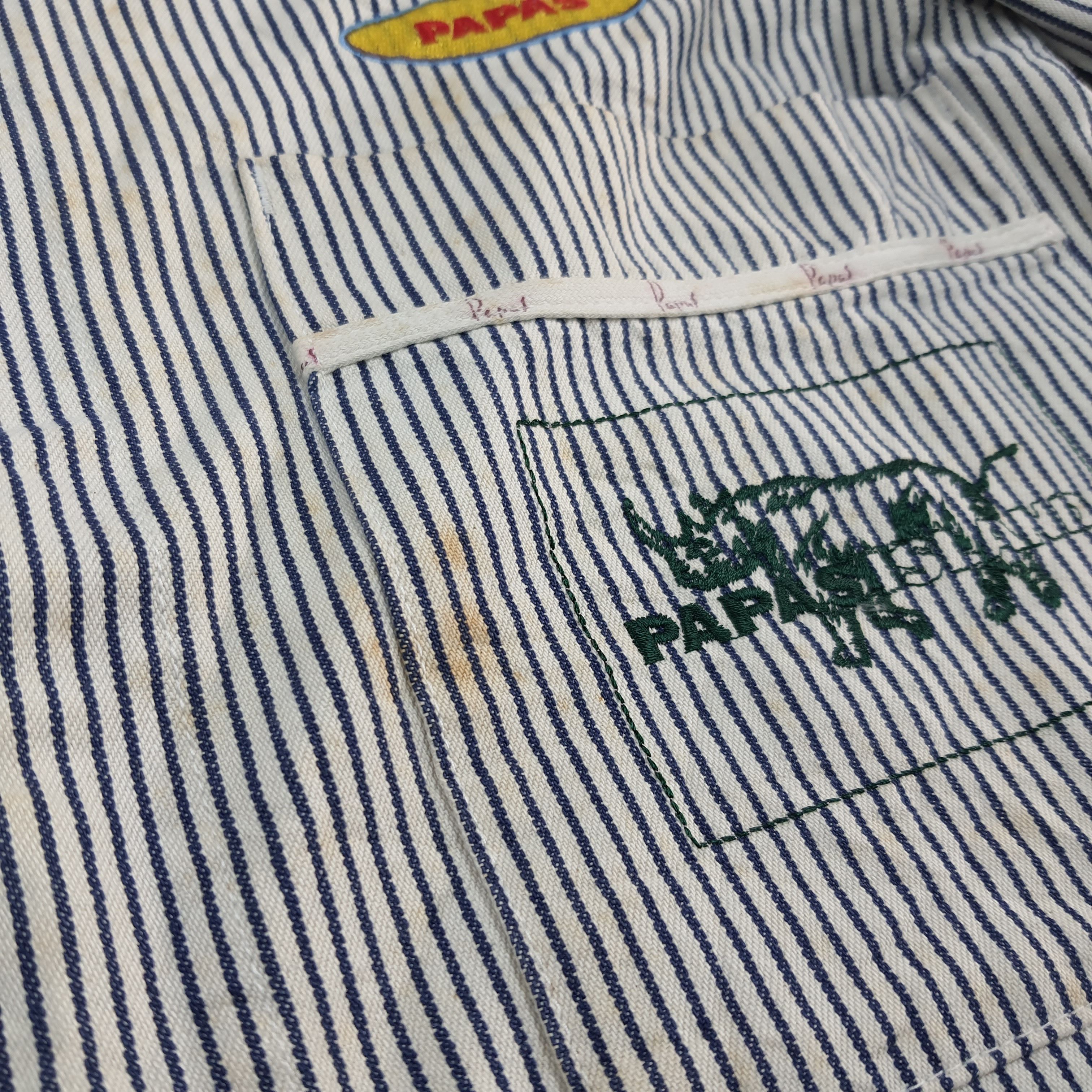 Japanese Brand PAPAS Hickory Stripe Custom Hysteric Coverall C302N19 Size US M / EU 48-50 / 2 - 13 Thumbnail