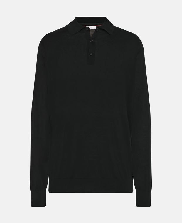 Brunello Cucinelli Knitted polo shirt Size US M / EU 48-50 / 2 - 1 Thumbnail