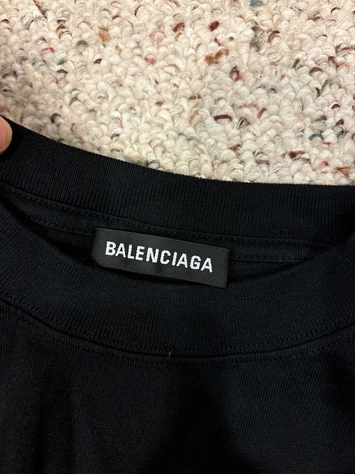 Balenciaga Balenciaga Gym Wear Collection Logo Black Tee Size US XL / EU 56 / 4 - 5 Thumbnail