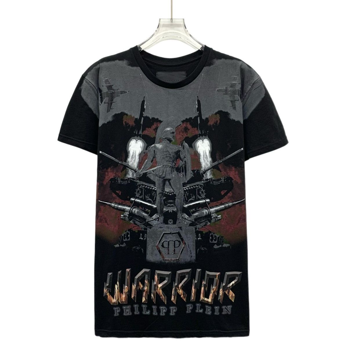 Philipp Plein Philipp Plein Rocket Plane Letter Print Short Sleeve K26WX Size US L / EU 52-54 / 3 - 1 Thumbnail