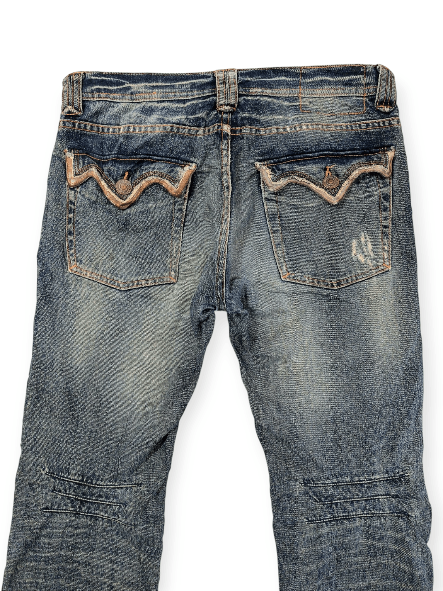 Vintage Vintage Edge Ruppert Punk Flare Denim Size US 32 / EU 48 - 13 Thumbnail