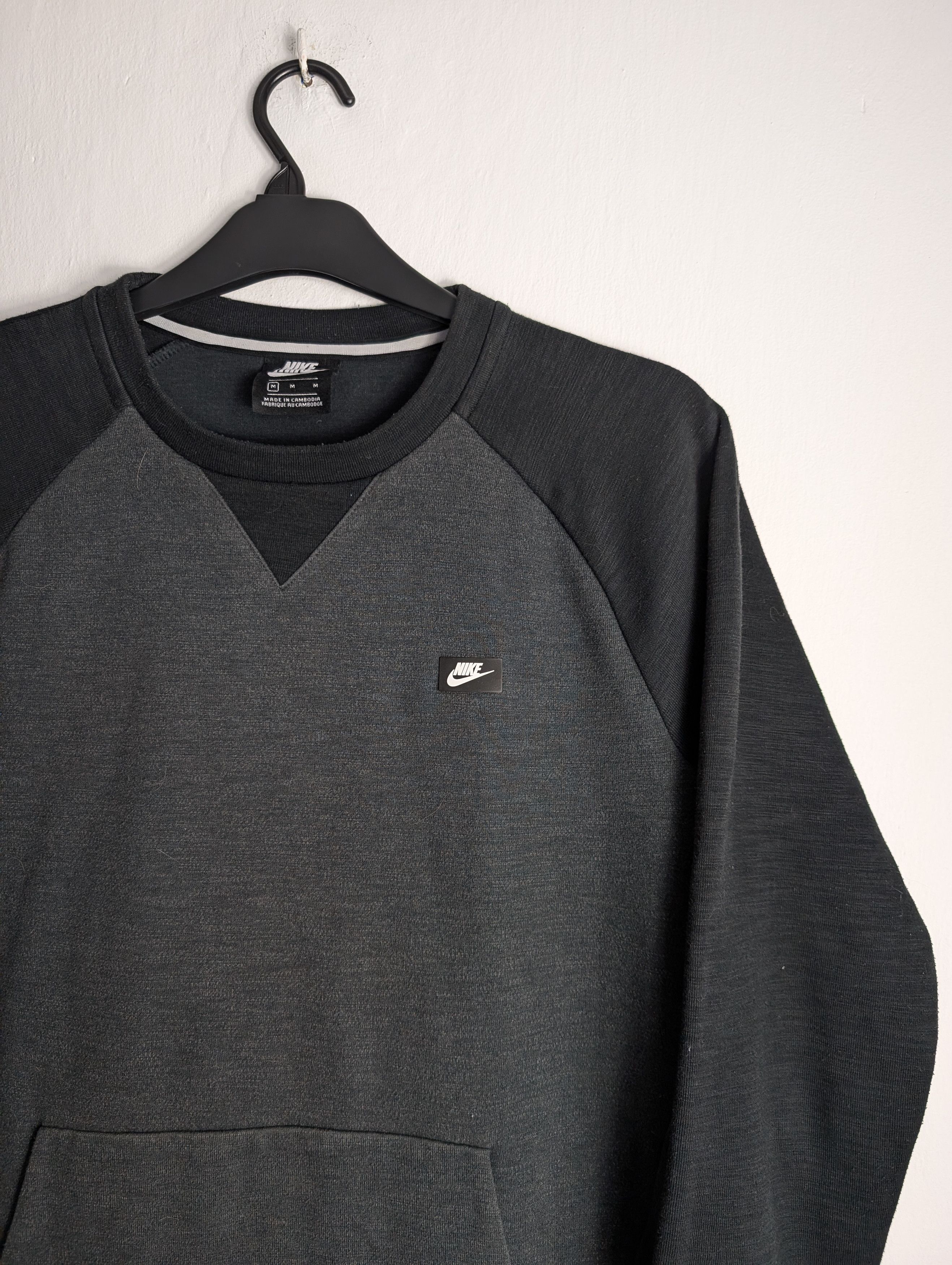 Nike Nike Sweatshirt Jumper Drill Black Grey Cotton Size US M / EU 48-50 / 2 - 3 Thumbnail