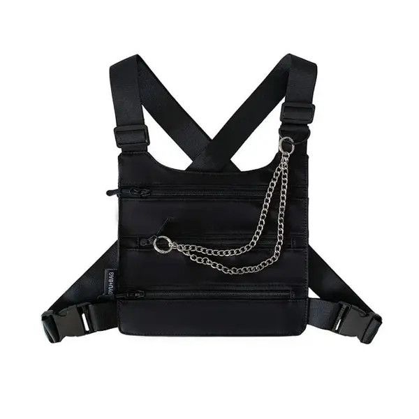 Japanese Brand Hip-hop Tactical Vest Bag Size ONE SIZE - 3 Thumbnail