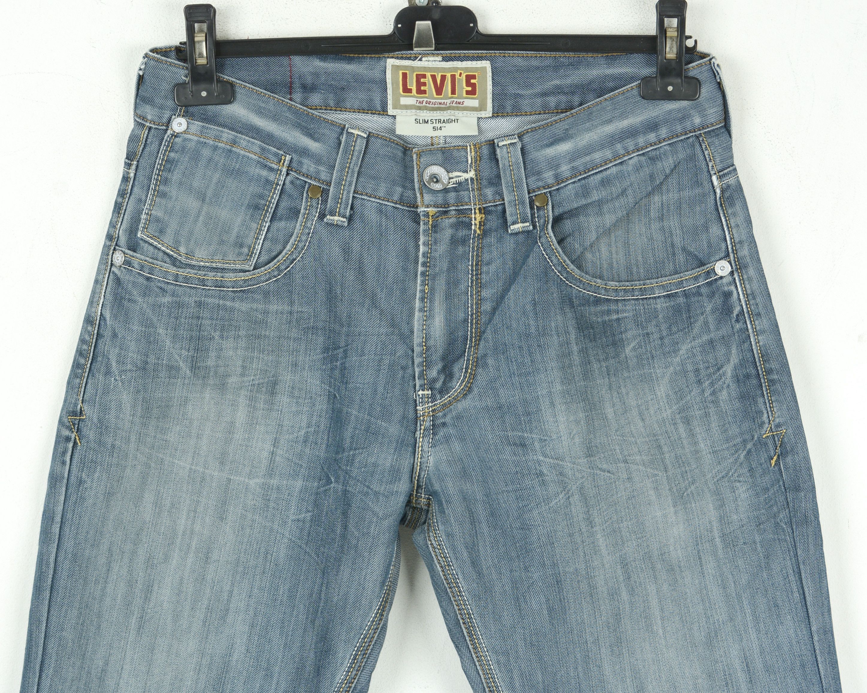 Levi's 514 W32 L30 Slim Fit Jeans Denim Pants Straight Leg Trousers Size US 32 / EU 48 - 2 Thumbnail