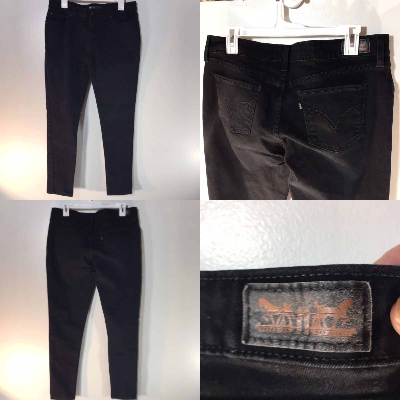 Levi's Levi's Black Denim Jean Leggings Mens Size 33X32 Regular Fit Modern Size US 33 - 8 Thumbnail