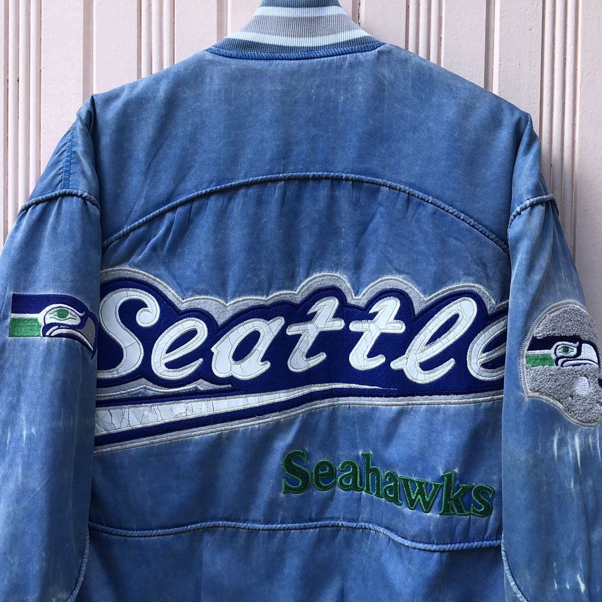 NFL Vintage NFL By East Point Seahawks Bomber Jacket Size US M / EU 48-50 / 2 - 7 Thumbnail