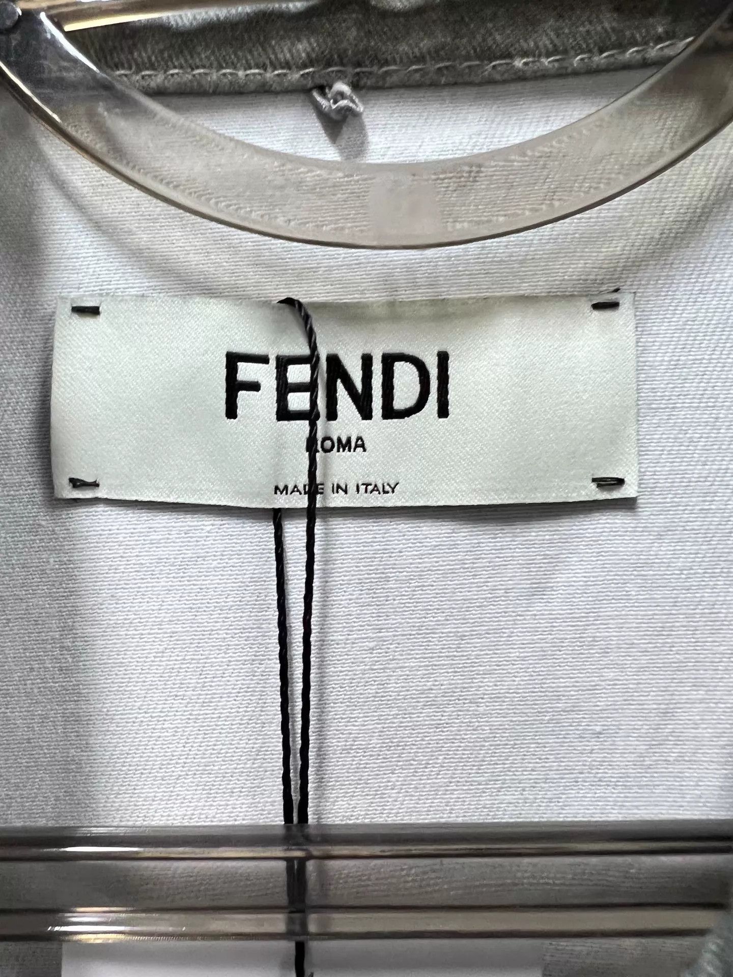 Fendi Fendi Embossed Logo Denim LS Shirt 40 99New D61506 Size S / US 4 / IT 40 - 3 Thumbnail