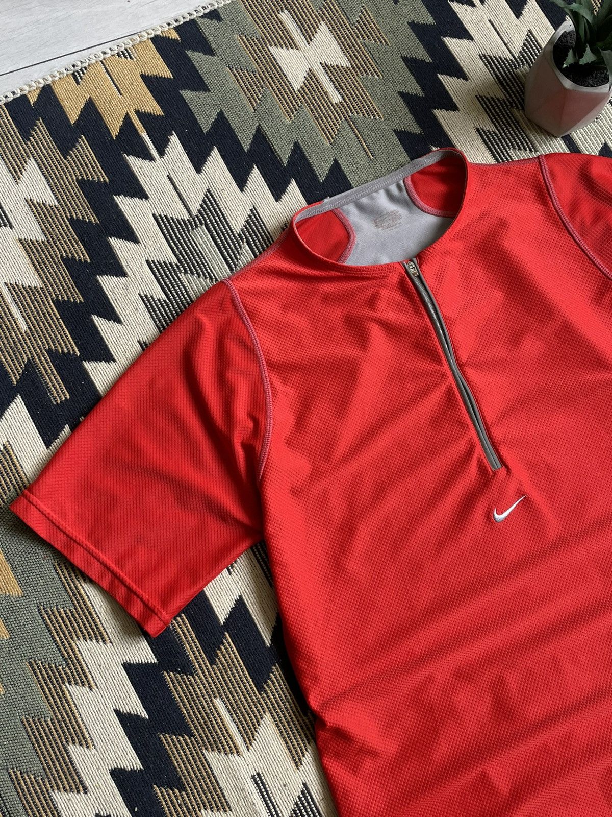 Nike × Vintage Vintage Nike 1/3 Zip Center Logo Dri-Fit T-shirt Size US M / EU 48-50 / 2 - 5 Thumbnail