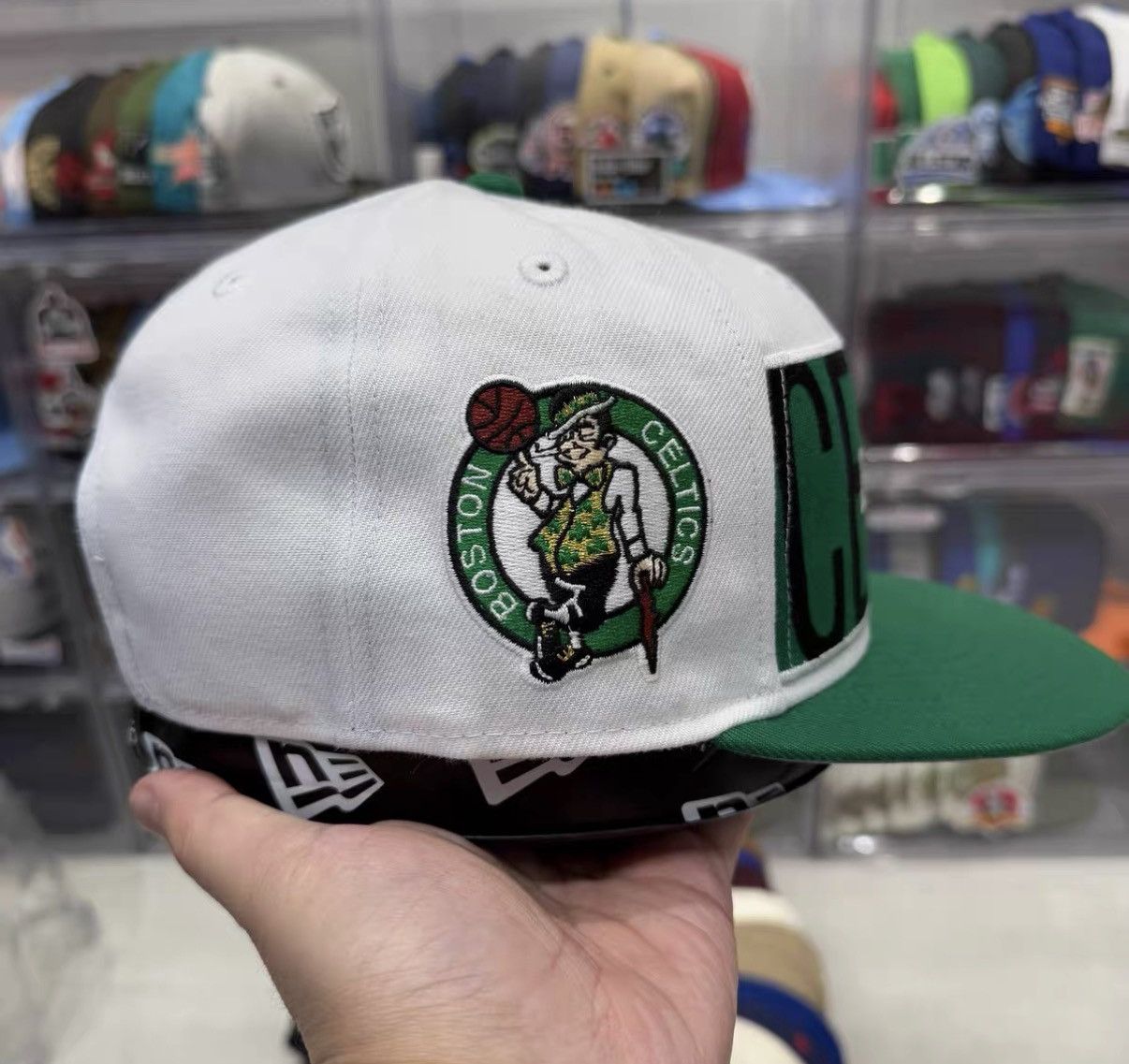 New Era New Era NBA Boston Celtics Flat Brim Baseball Cap J32 Size ONE SIZE - 3 Thumbnail