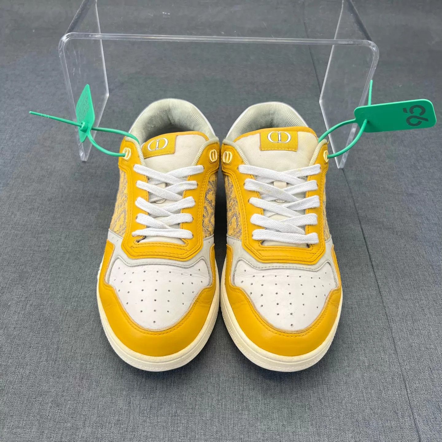 Dior Dior B27 white yellow 39 sneakers Size US 8.5 / IT 38.5 - 4 Thumbnail