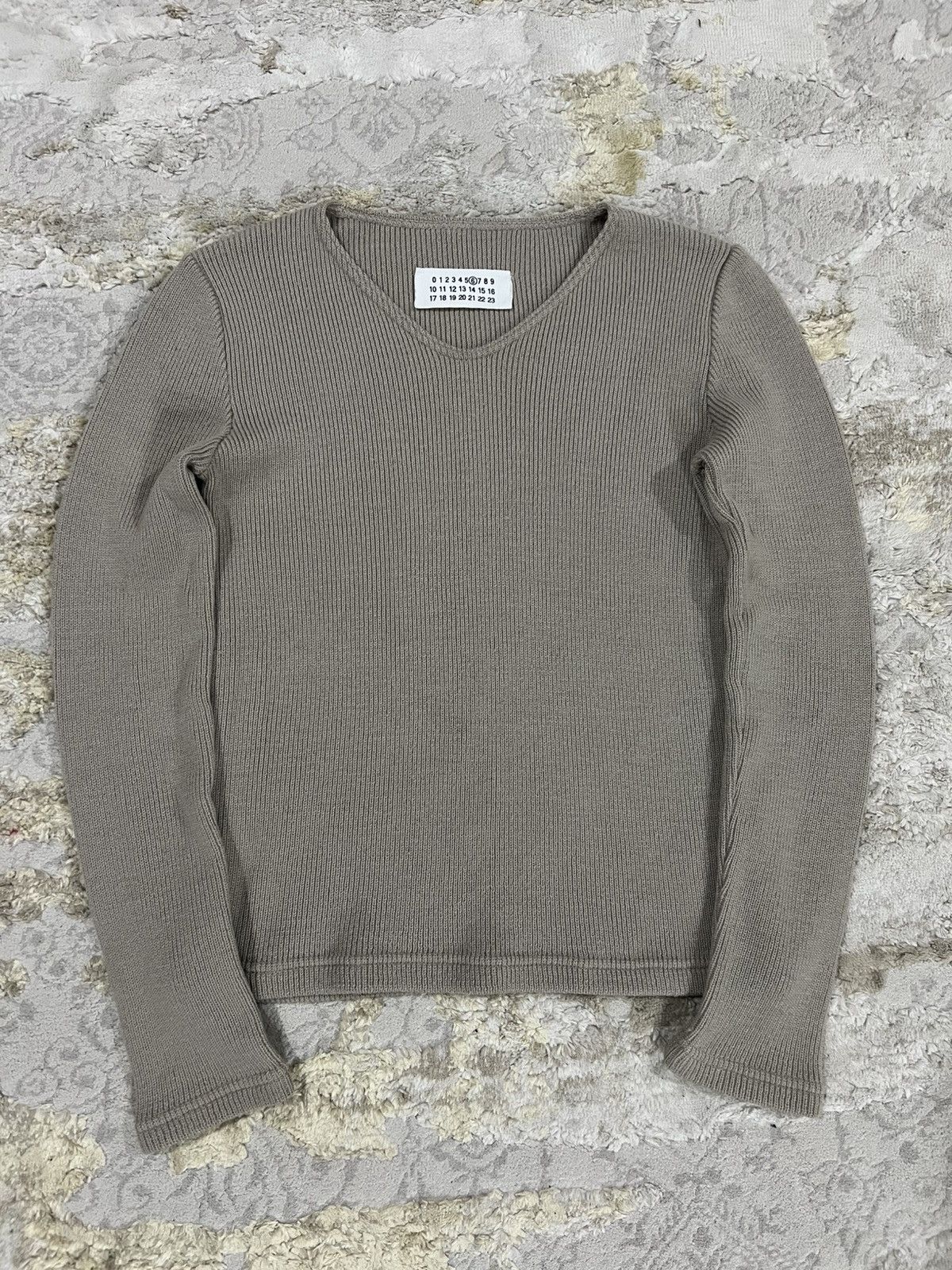 Maison Margiela Vintage 1990s Maison Margiela Ribbed Knitted Stretch Sweater Size M / US 6-8 / IT 42-44 - 1 Thumbnail