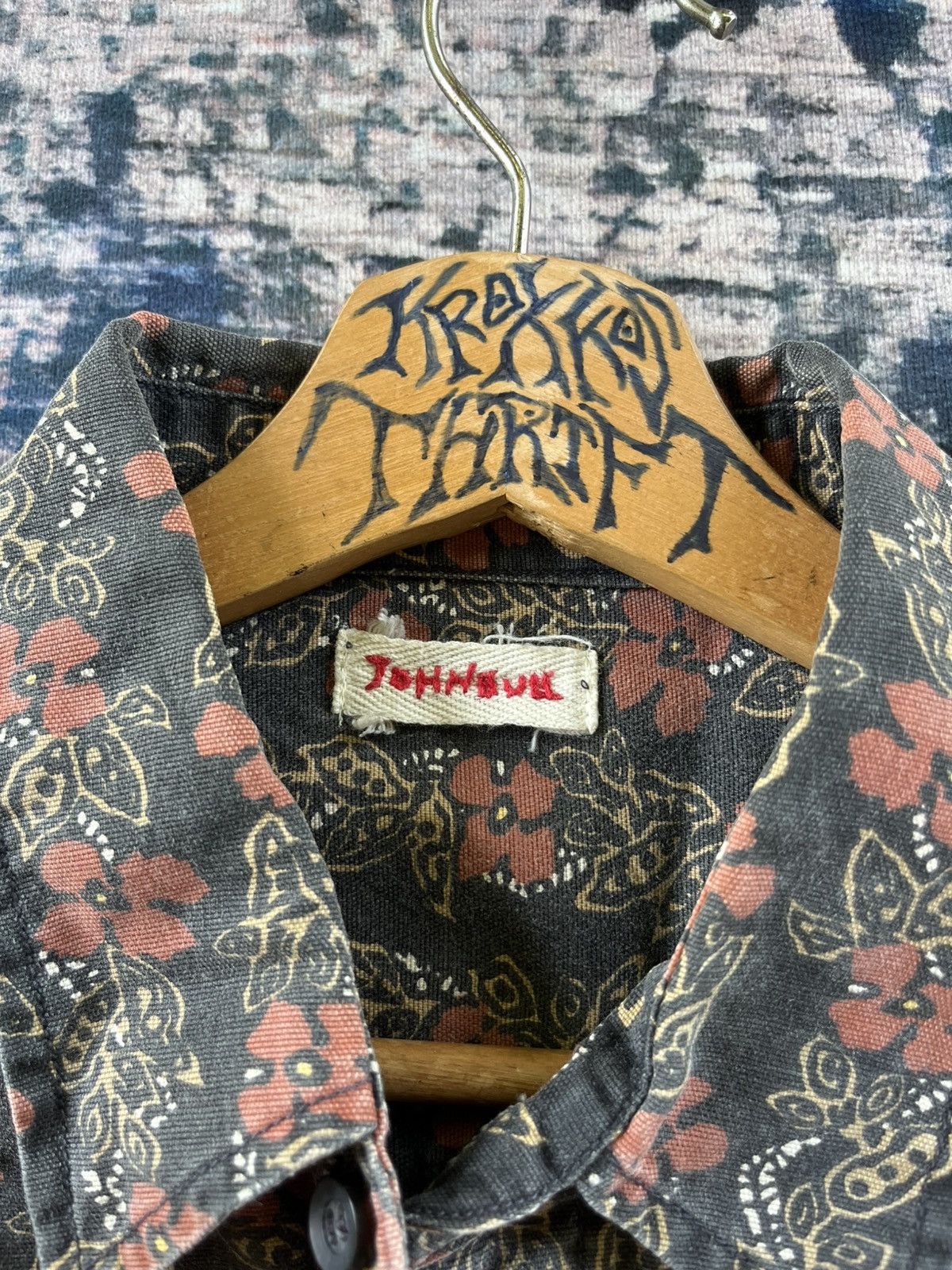 Johnbull × Vintage STEALS Vintage John Bull Flowers Full Print Shirt Button Up Size US L / EU 52-54 / 3 - 5 Thumbnail