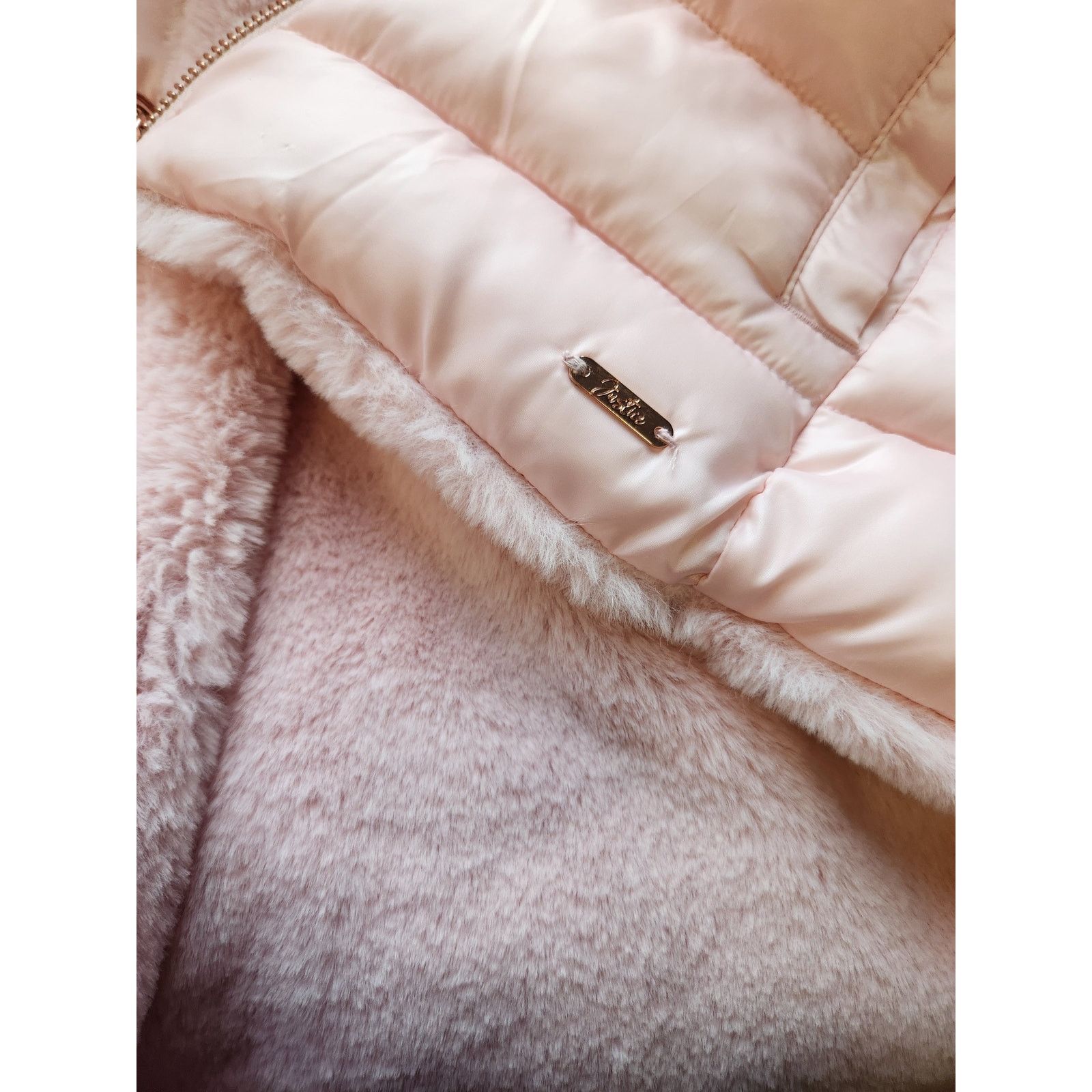 Other NWOT Justice Reversible Faux Fur Puffer Vest 14/16 Pink Size XXL / US 16-18 / IT 52-54 - 6 Thumbnail