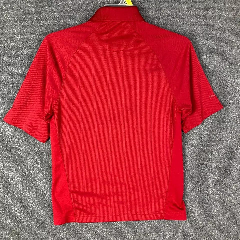 PING Ping Polo Men's Small Shirt Polyester Red Adults S Size US S / EU 44-46 / 1 - 8 Thumbnail