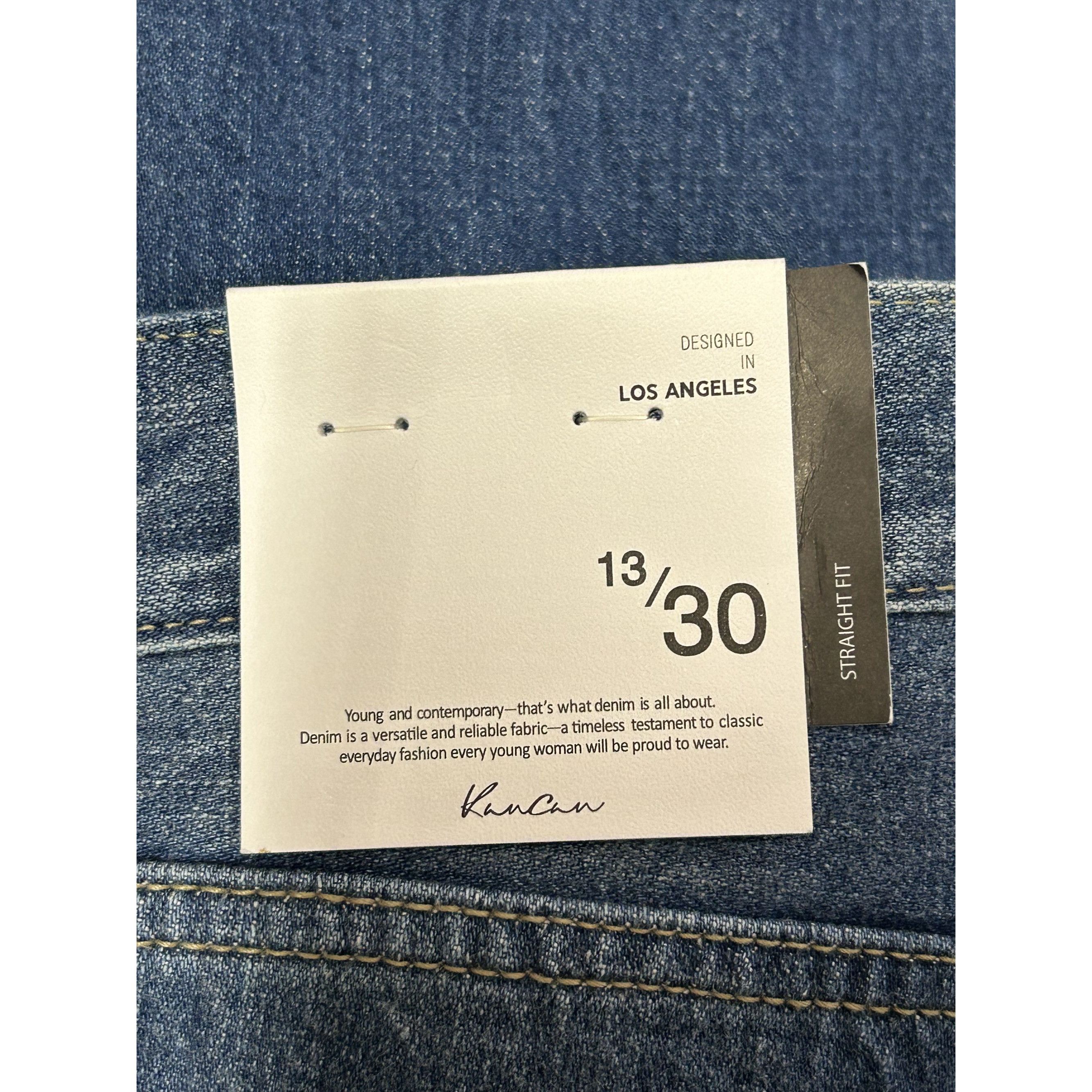 Kancan USA KanCan Eloise High Rise Straight Leg Jeans in Medium Wash - Size 30" / US 8 / IT 44 - 7 Thumbnail