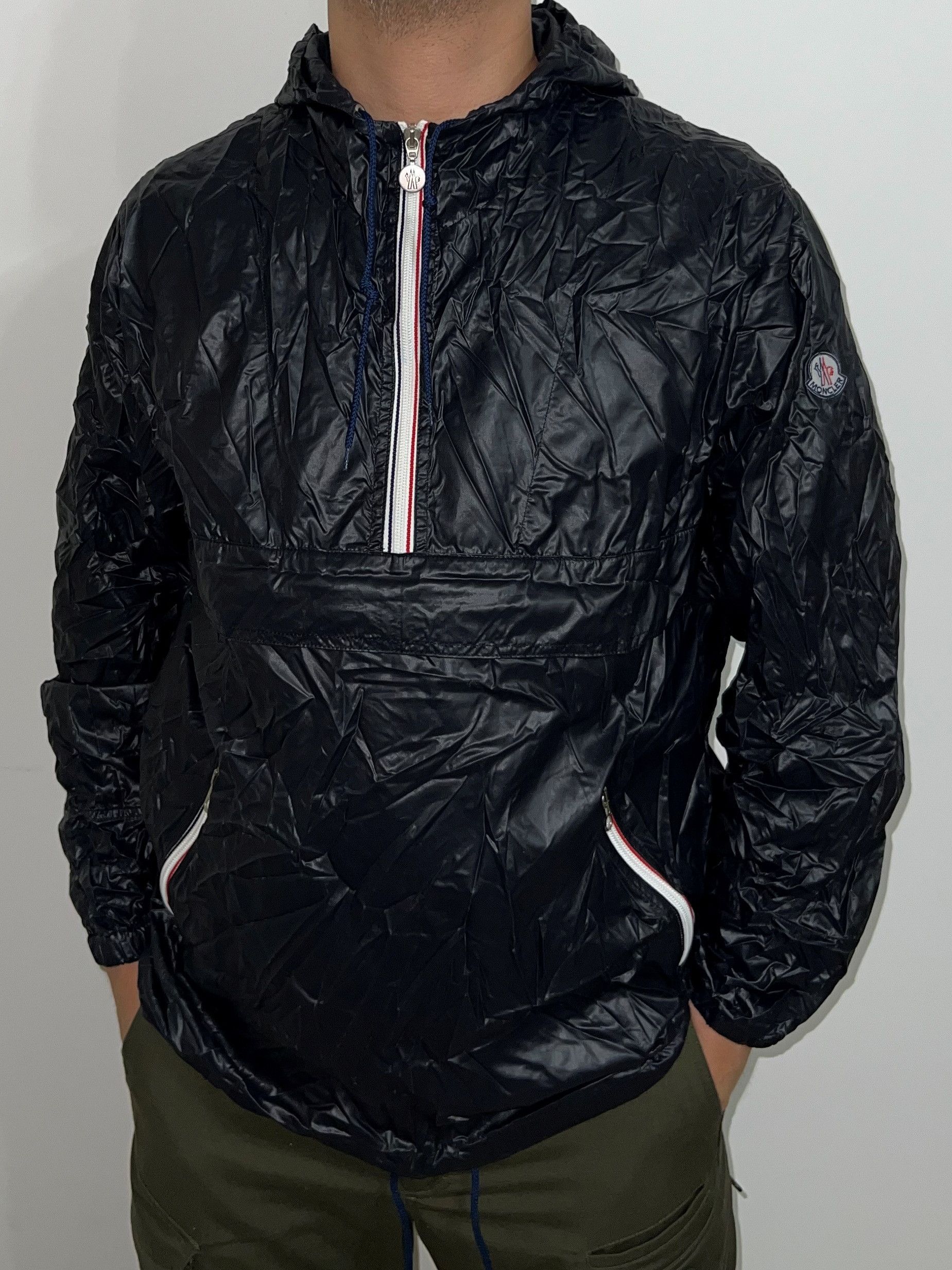 VINTAGE Y2K MONCLER NYLON ANORAK WINDBREAKER RAINCOAT JACKET