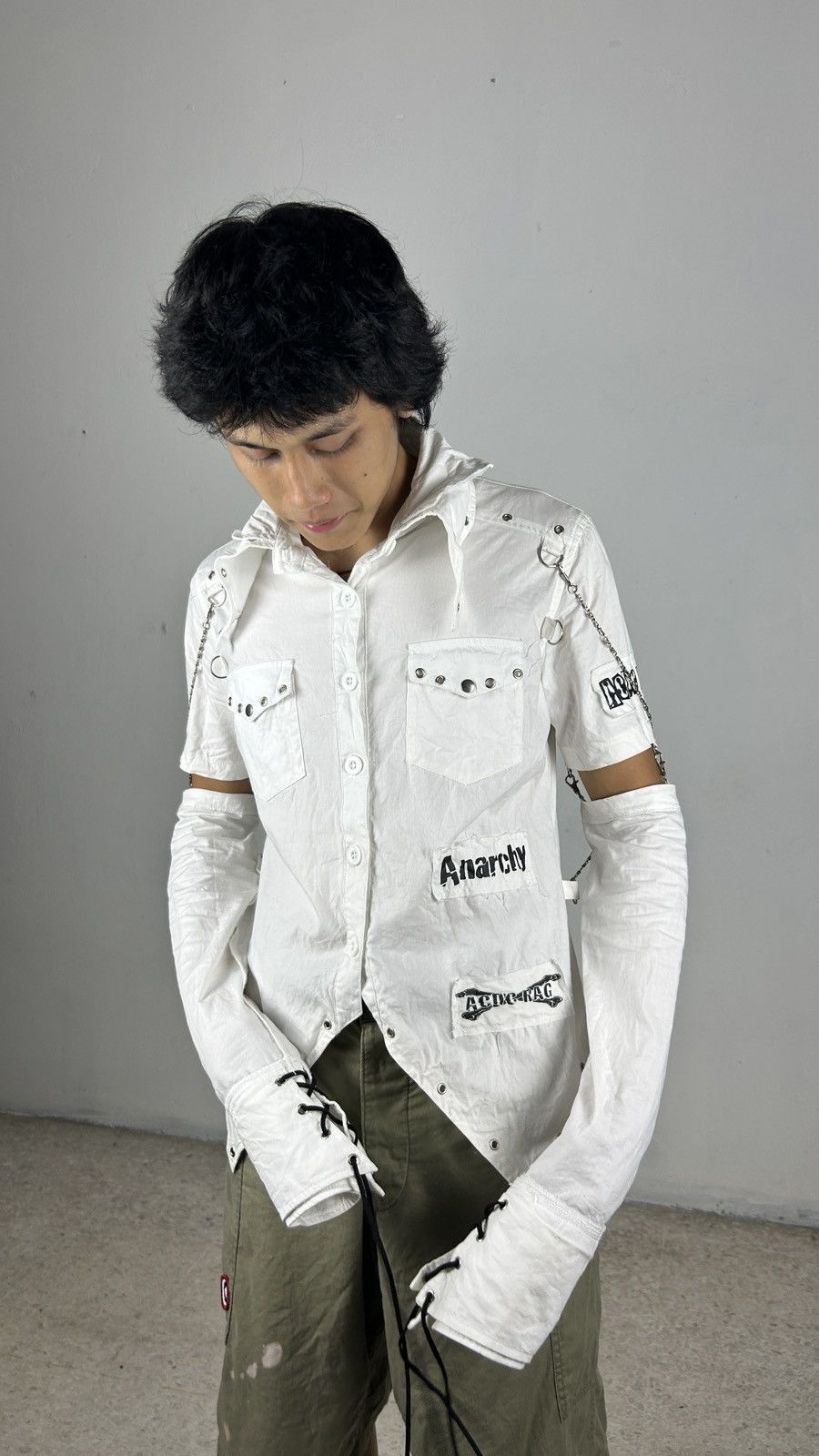 Japanese Brand × Seditionaries ACDC Rag - Bondage Shirt Size US M / EU 48-50 / 2 - 1 Thumbnail