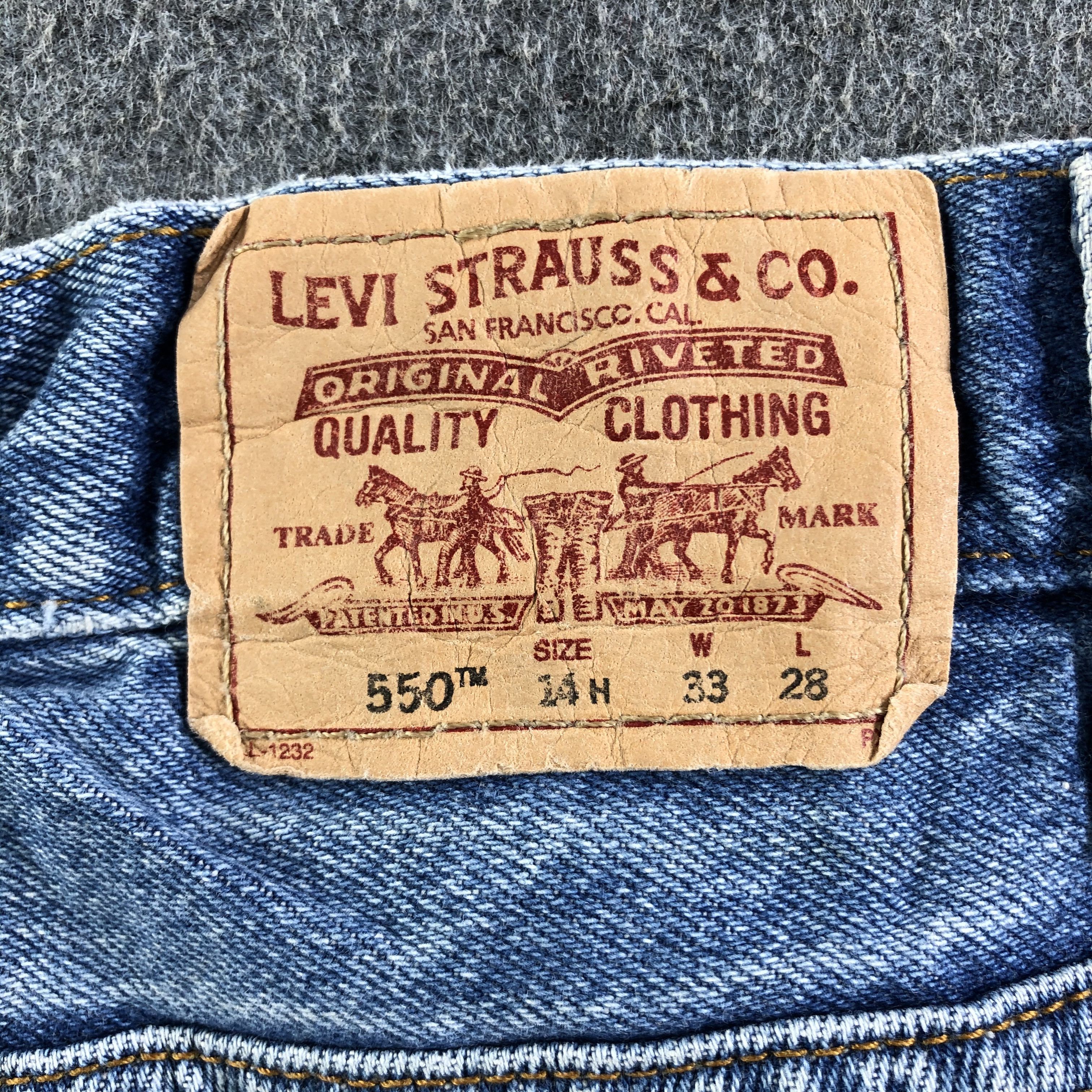 Levi's Vintage Blue Wash Levis 550 Jeans-J3358 Size US 34 / EU 50 - 5 Thumbnail
