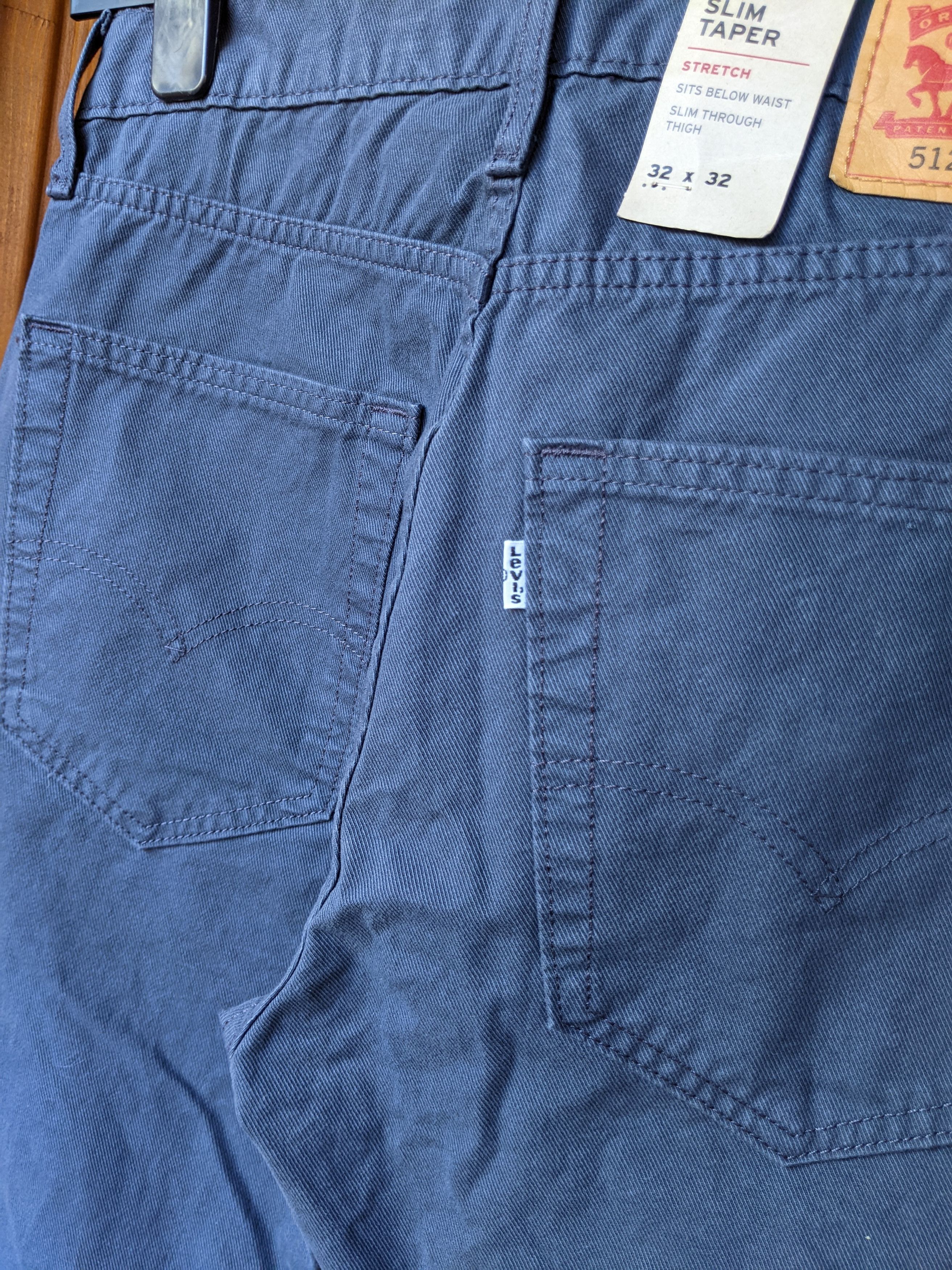 Levi's NEW* Levis 512 Slim Taper Jeans Denim with Tags W32 L32 Size US 34 / EU 50 - 8 Thumbnail