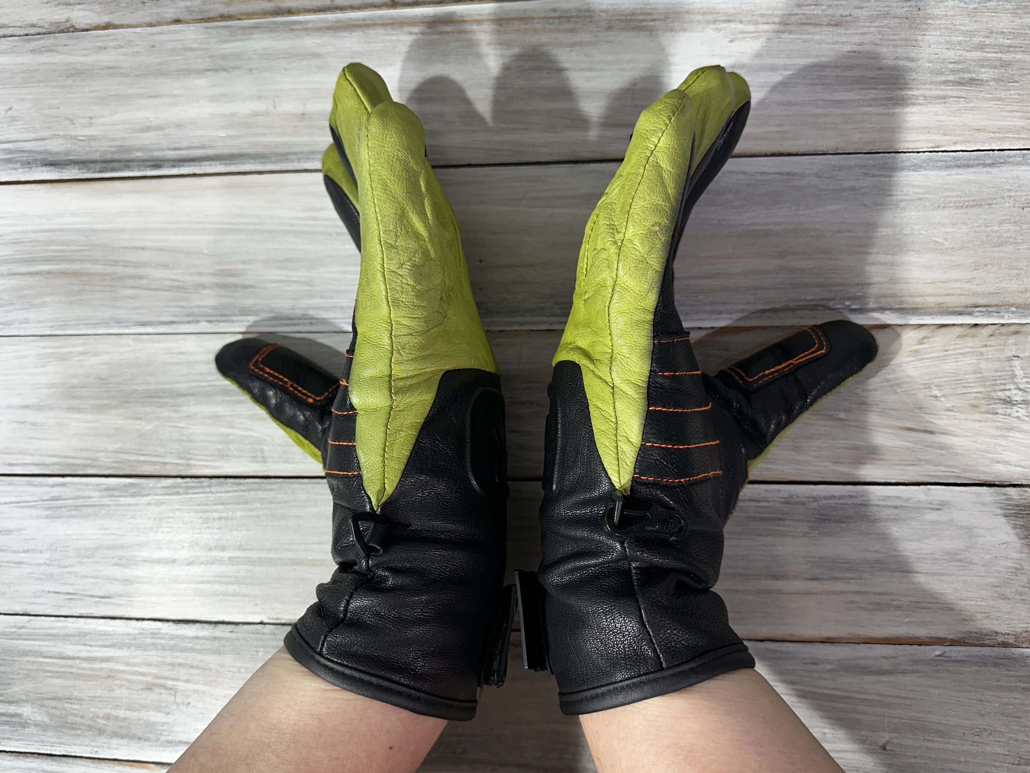 ORTOVOX ORTOVOX Snowboard Gloves Pro Leather Happy Green Ski Sport Size ONE SIZE - 5 Thumbnail