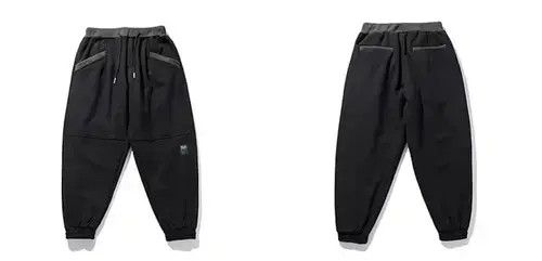 Japanese Brand 20AW Indigo Union Japan Black Patchwork Worker Joggers Size US 32 / EU 48 - 2 Thumbnail
