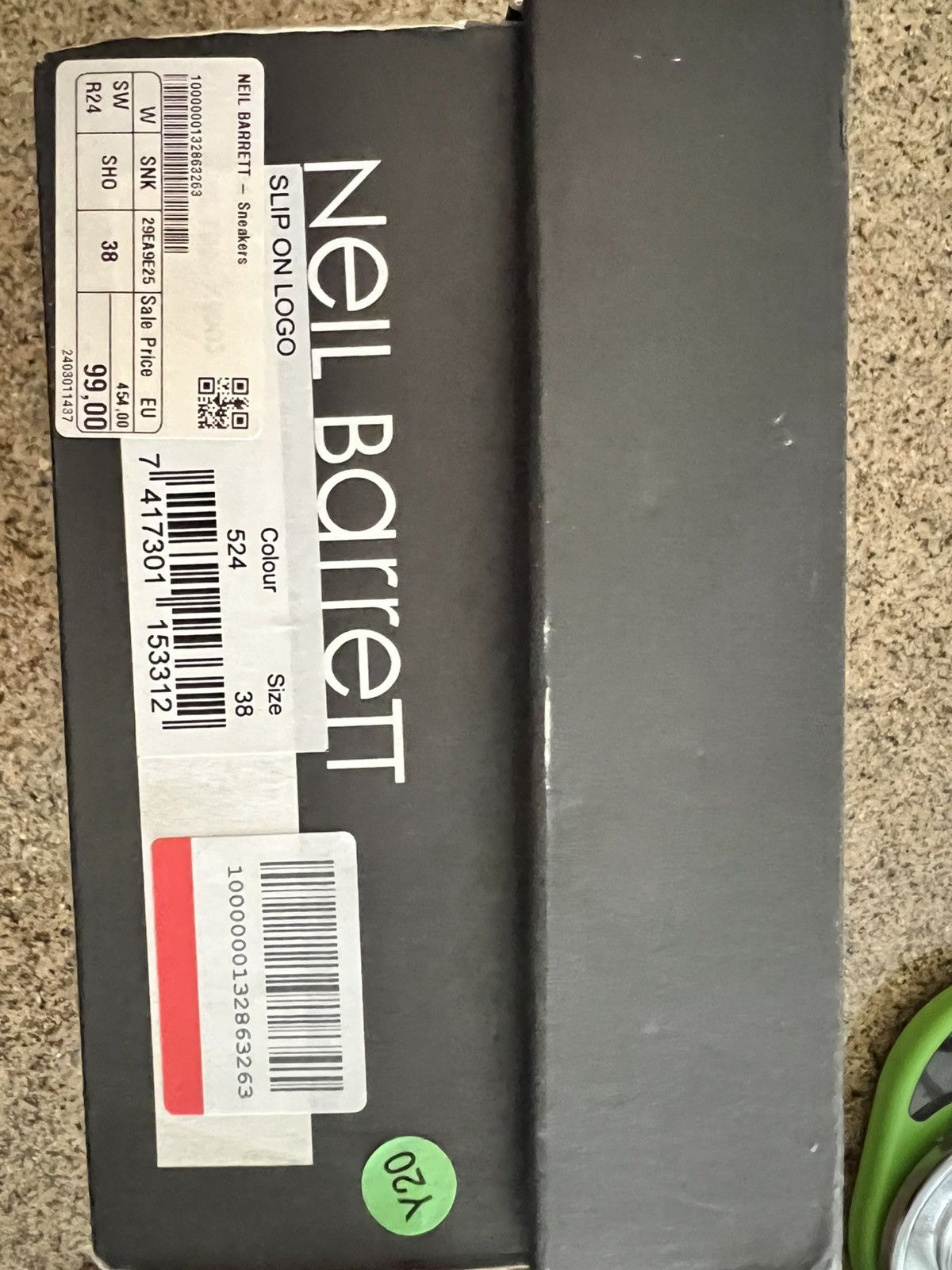 Neil Barrett Neil Barrett Lightning Bolt Leather Sneakers EU 38 Size US 8 / IT 38 - 9 Thumbnail