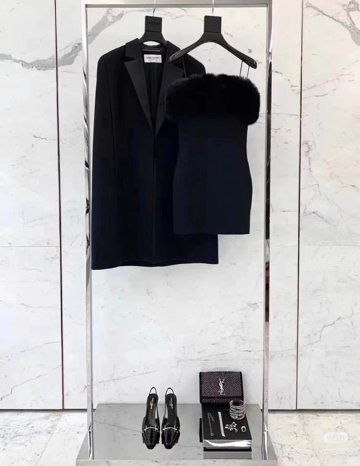 Saint Laurent Paris SLP Classic Tux Wool Felt Cloak FR34 Size XS / US 0-2 / IT 36-38 - 9 Thumbnail