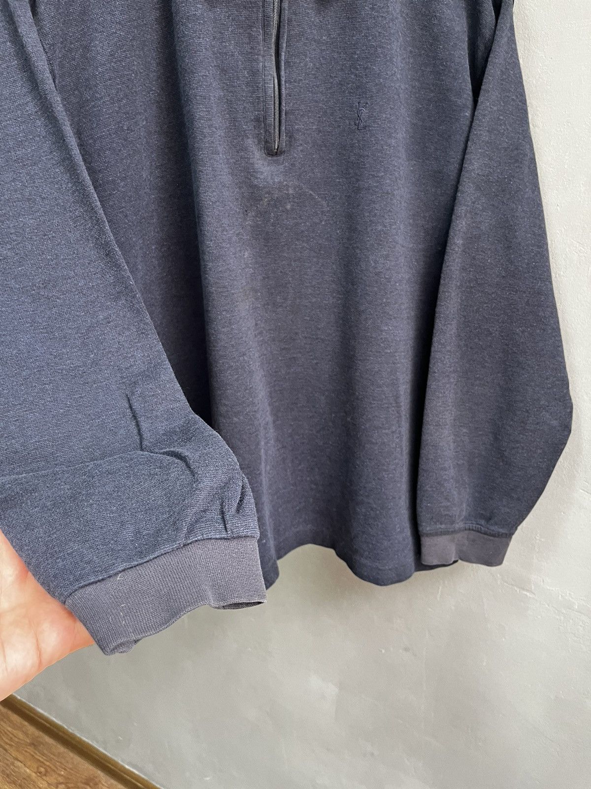 Vintage × Yves Saint Laurent Yves Saint Laurent zip sweatshirt Size US L / EU 52-54 / 3 - 6 Thumbnail