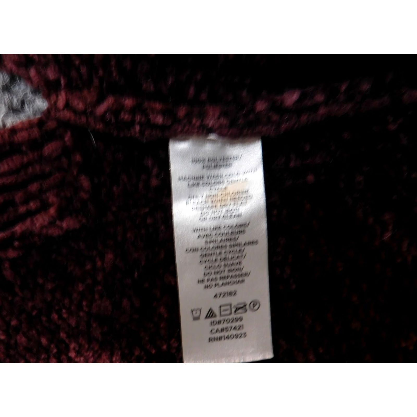 Loft LOFT Cardigan Sweater Purple Petite Medium Womens Mock Neck Long Sleeve Open Button Knit Polyester Regular 3-Button Size M / US 6-8 / IT 42-44 - 6 Thumbnail